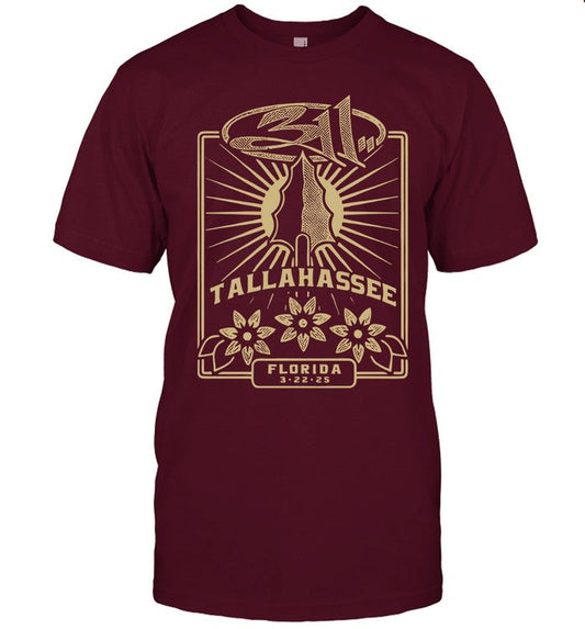 311 Mar 22 2025 at The Moon in Tallahassee, FL Concert New T Shirt