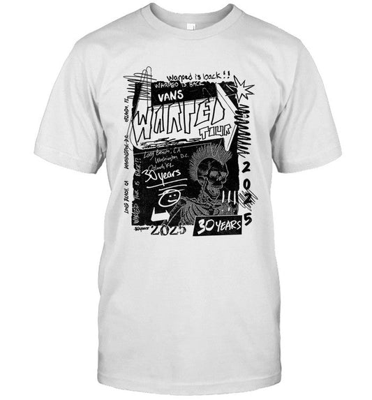 Vans Warped Tour 2025 Warped Is Back 30 Years Long Beach CA T-shirts