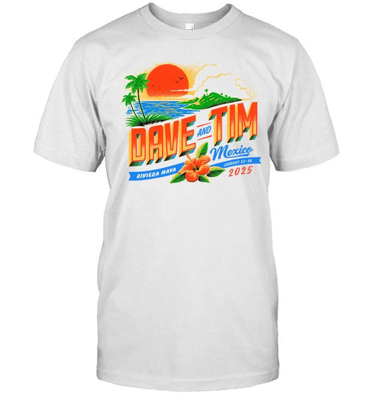 2025 Dave Matthews And Tim Reynolds Riviera Maya, MX Sunset Hot T Shirt