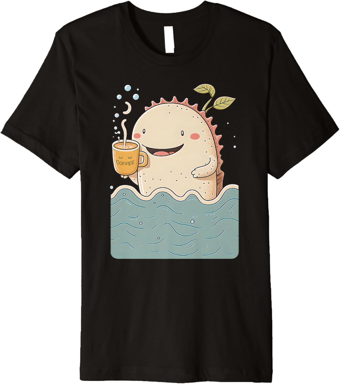 Axolotl & Coffee Kawaii Anime Funny Sea & Coffee Lovers Premium