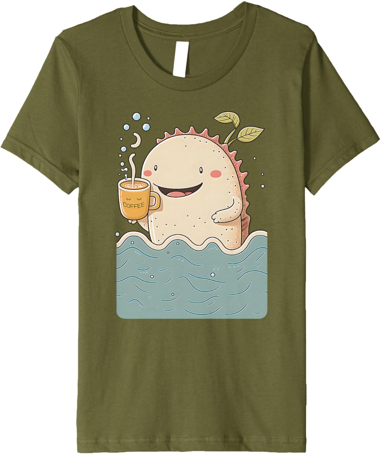 Axolotl & Coffee Kawaii Anime Funny Sea & Coffee Lovers Premium