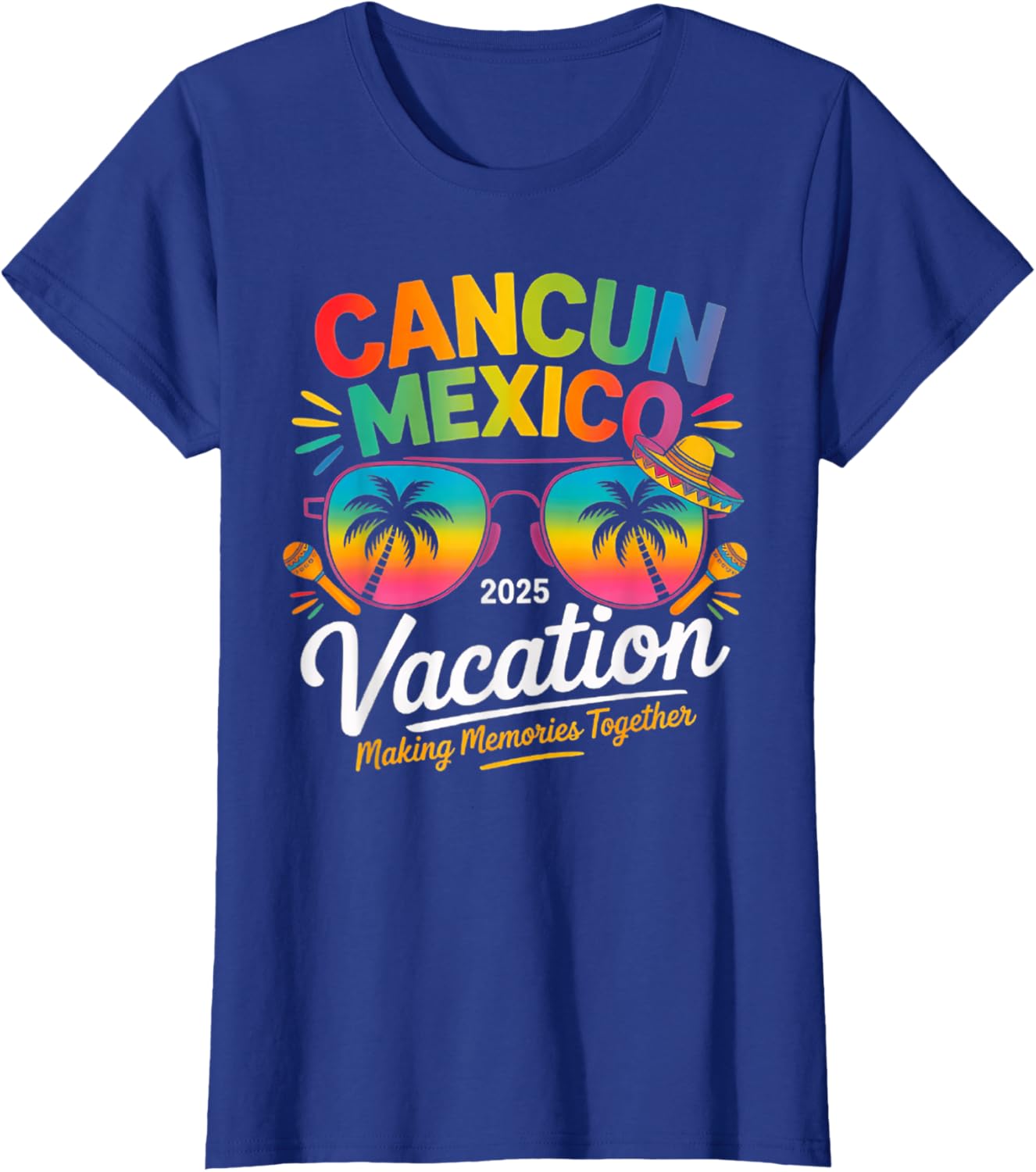 Cancun Mexico Vacation Beach 2025 Trip Group Squad Colorful