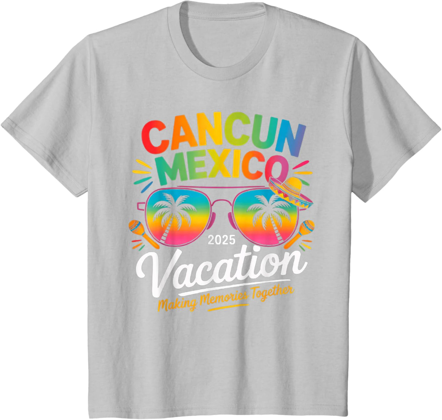Cancun Mexico Vacation Beach 2025 Trip Group Squad Colorful