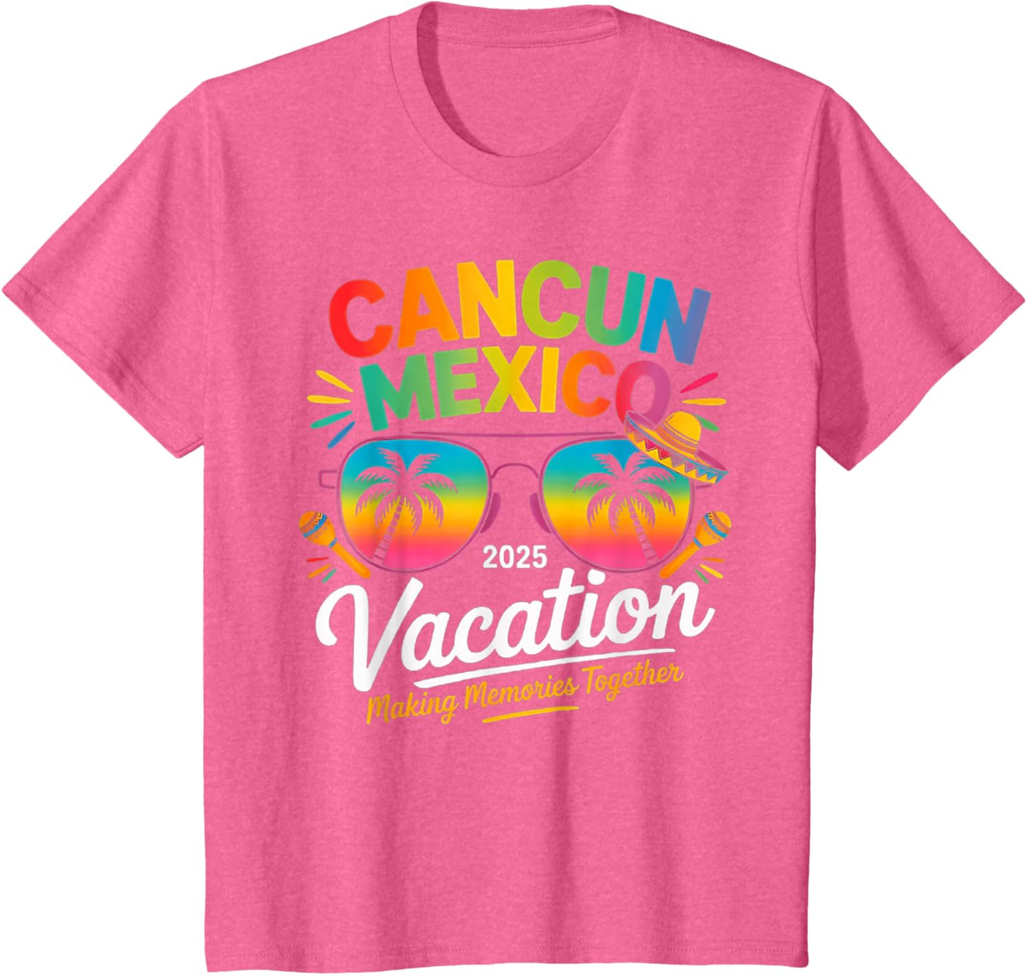 Cancun Mexico Vacation Beach 2025 Trip Group Squad Colorful