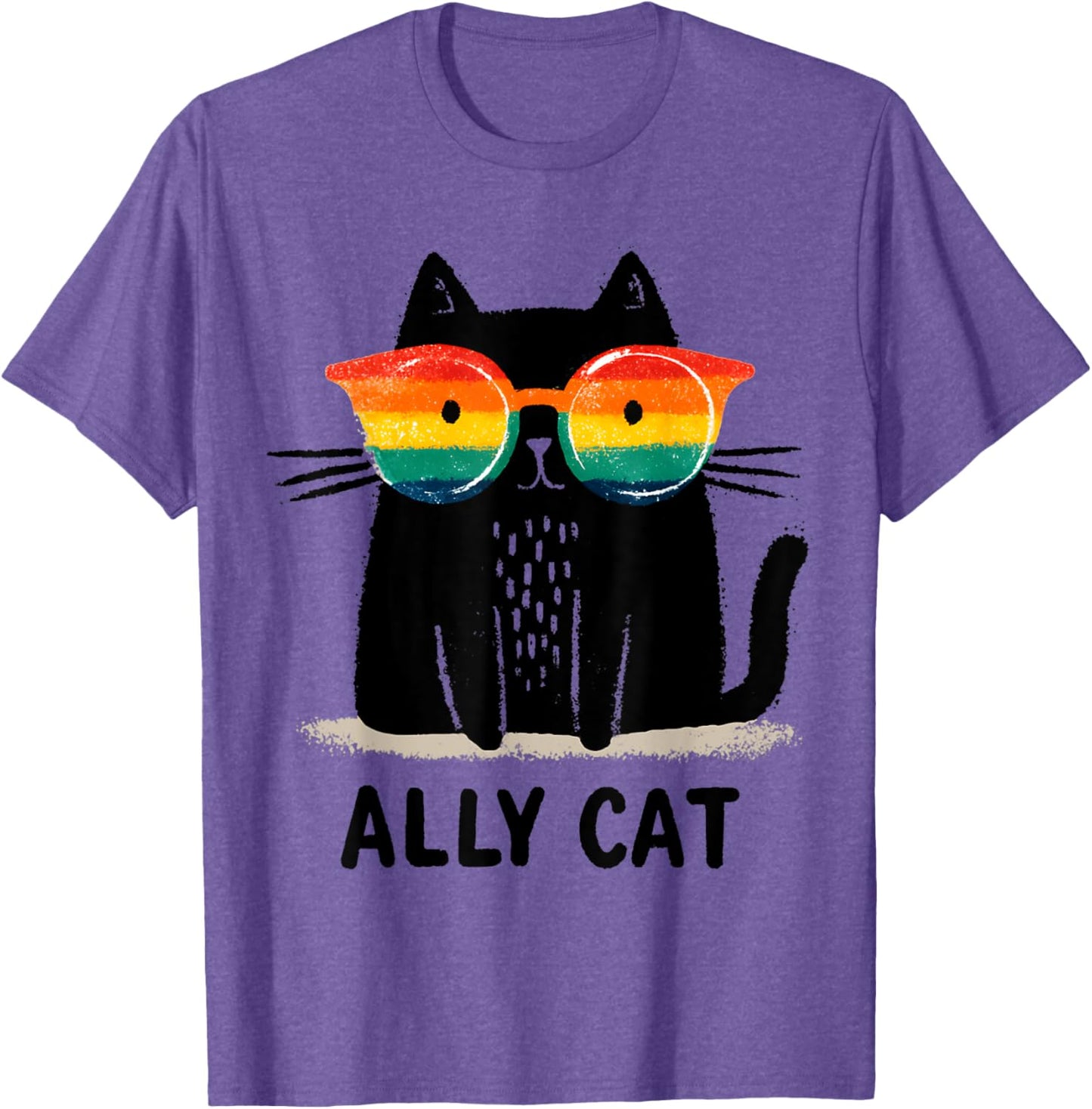 Ally Cat LGBT Gay Pride Month 2025 Rainbow Equal Rights