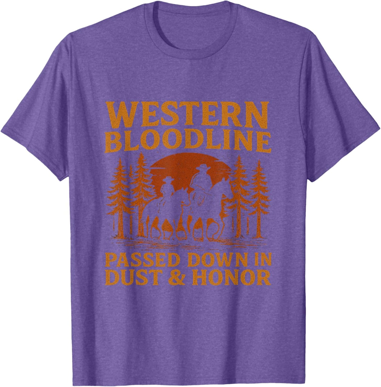 Father Son Cowboy Riding Western Legacy Vintage Tee