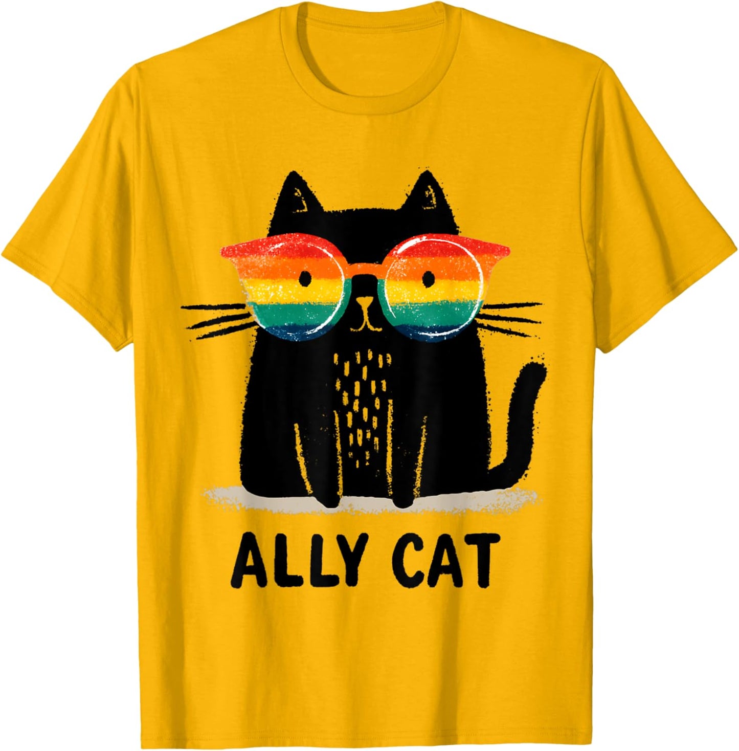 Ally Cat LGBT Gay Pride Month 2025 Rainbow Equal Rights