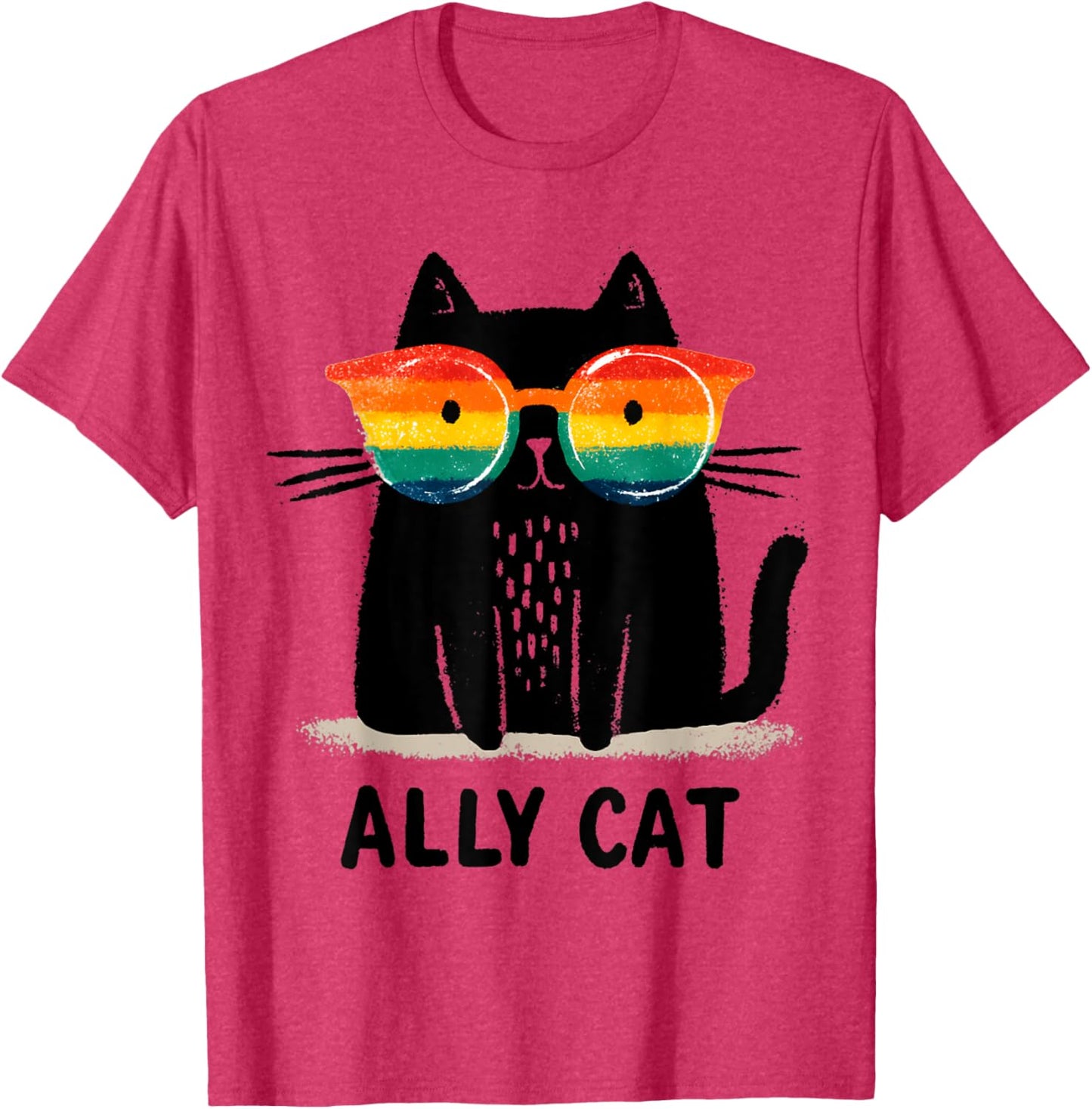 Ally Cat LGBT Gay Pride Month 2025 Rainbow Equal Rights