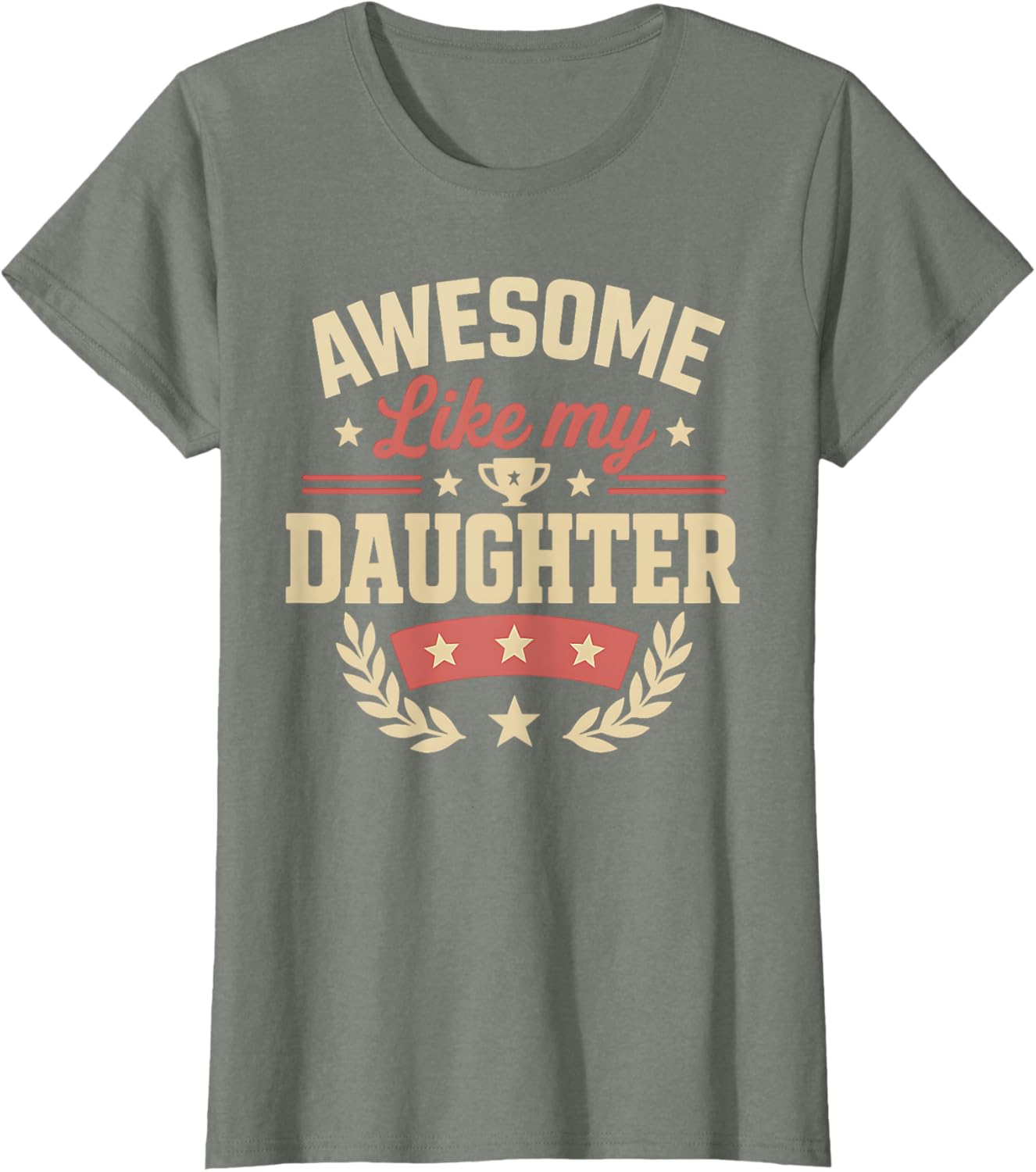 Fathers Day Shirt Men Awesome Like My Daughter Funny Dad