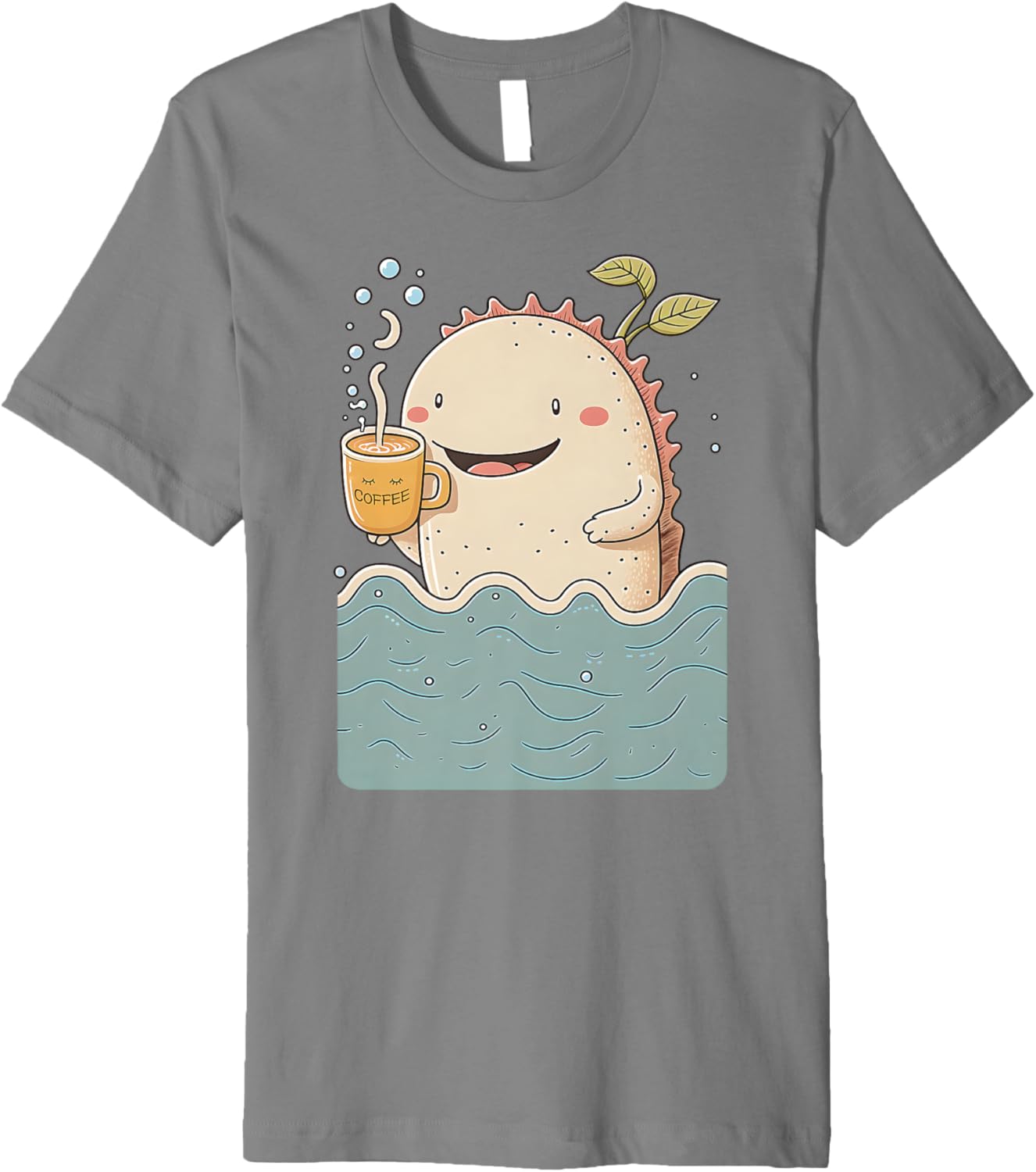 Axolotl & Coffee Kawaii Anime Funny Sea & Coffee Lovers Premium