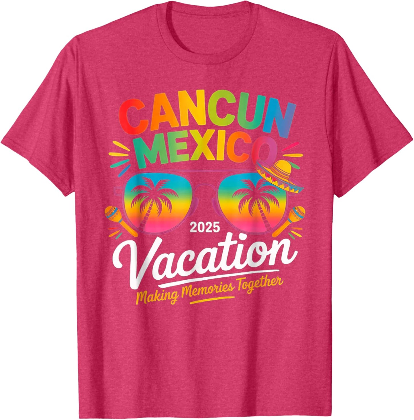 Cancun Mexico Vacation Beach 2025 Trip Group Squad Colorful