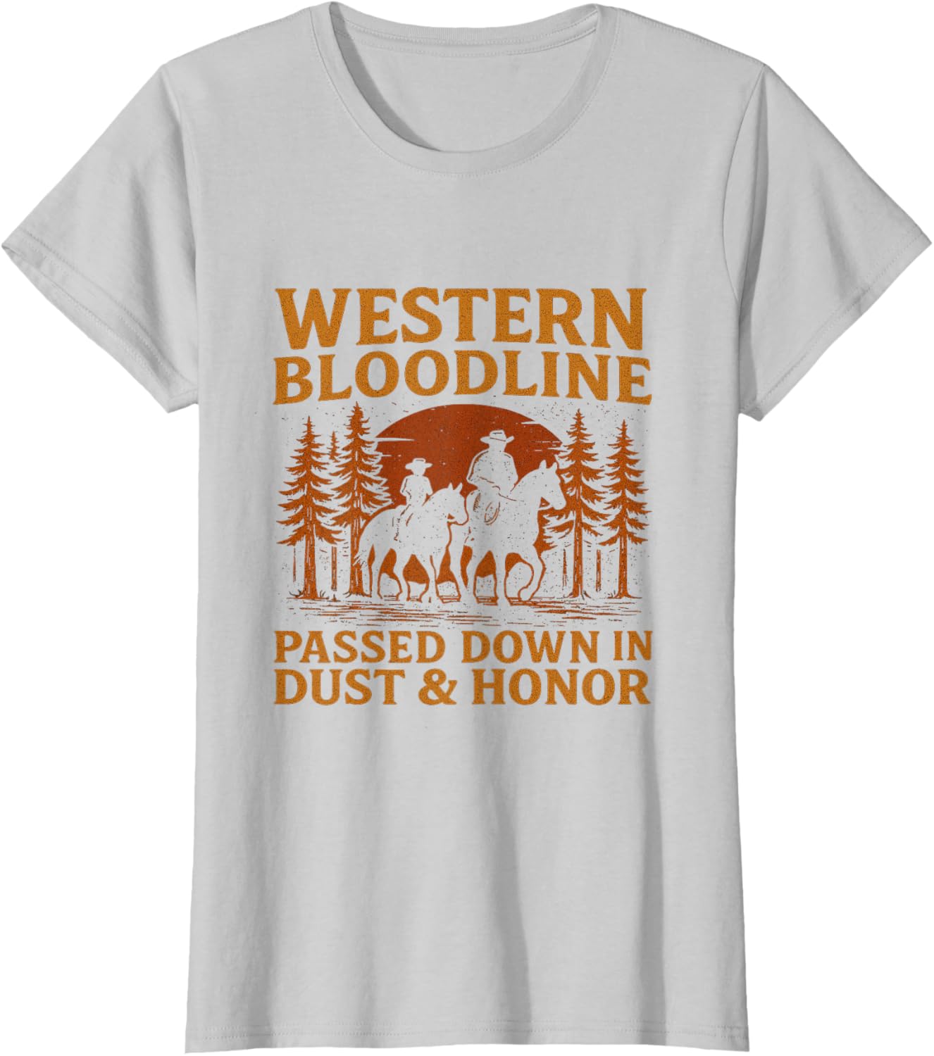 Father Son Cowboy Riding Western Legacy Vintage Tee