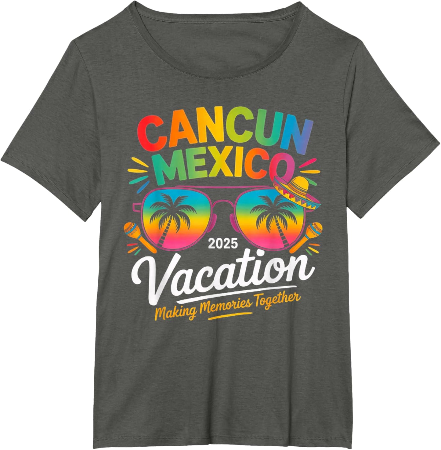 Cancun Mexico Vacation Beach 2025 Trip Group Squad Colorful