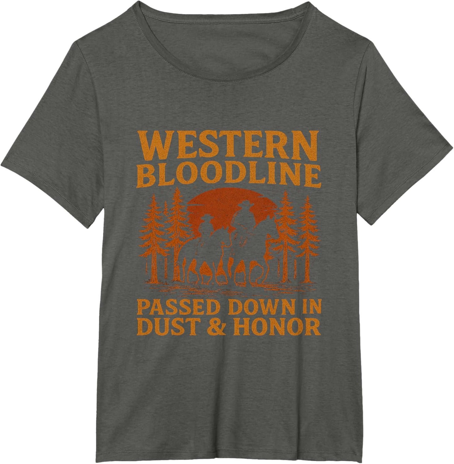 Father Son Cowboy Riding Western Legacy Vintage Tee