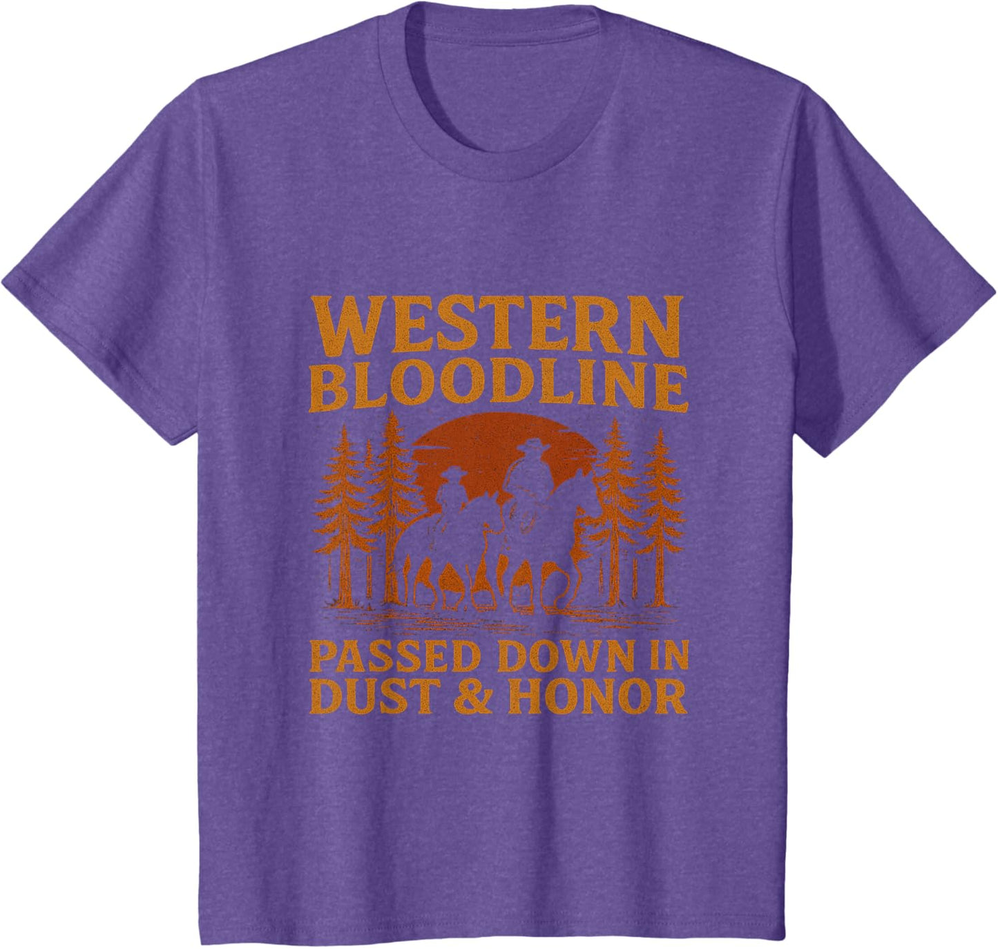 Father Son Cowboy Riding Western Legacy Vintage Tee