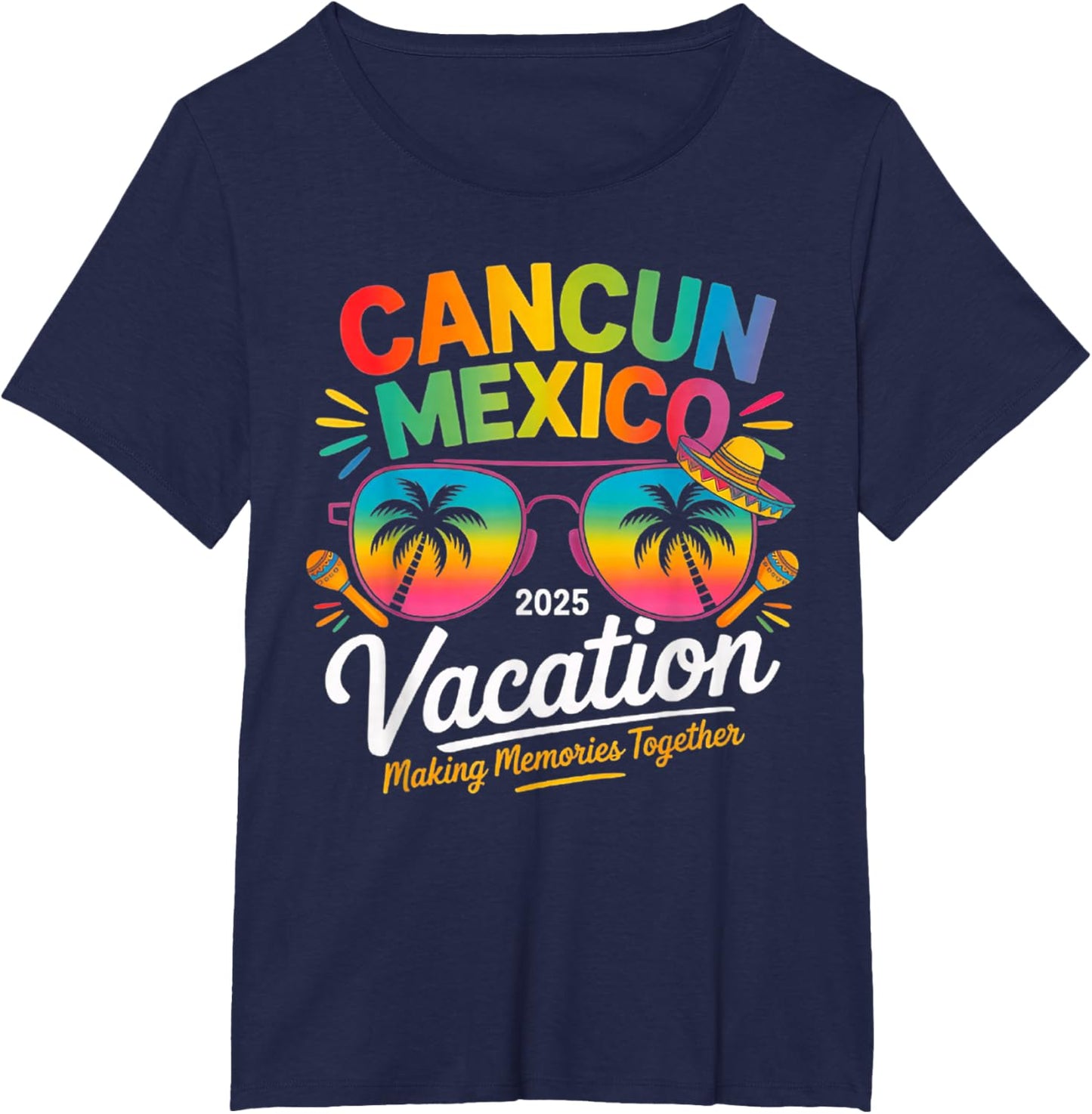 Cancun Mexico Vacation Beach 2025 Trip Group Squad Colorful