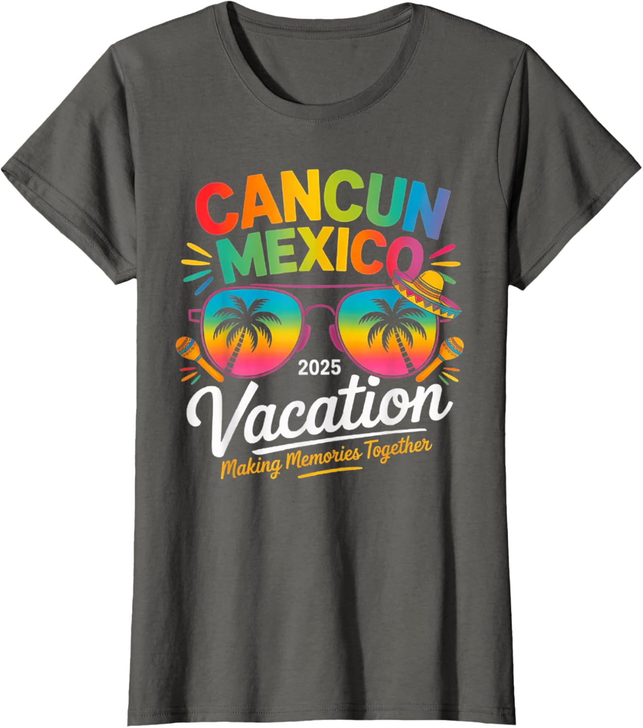 Cancun Mexico Vacation Beach 2025 Trip Group Squad Colorful