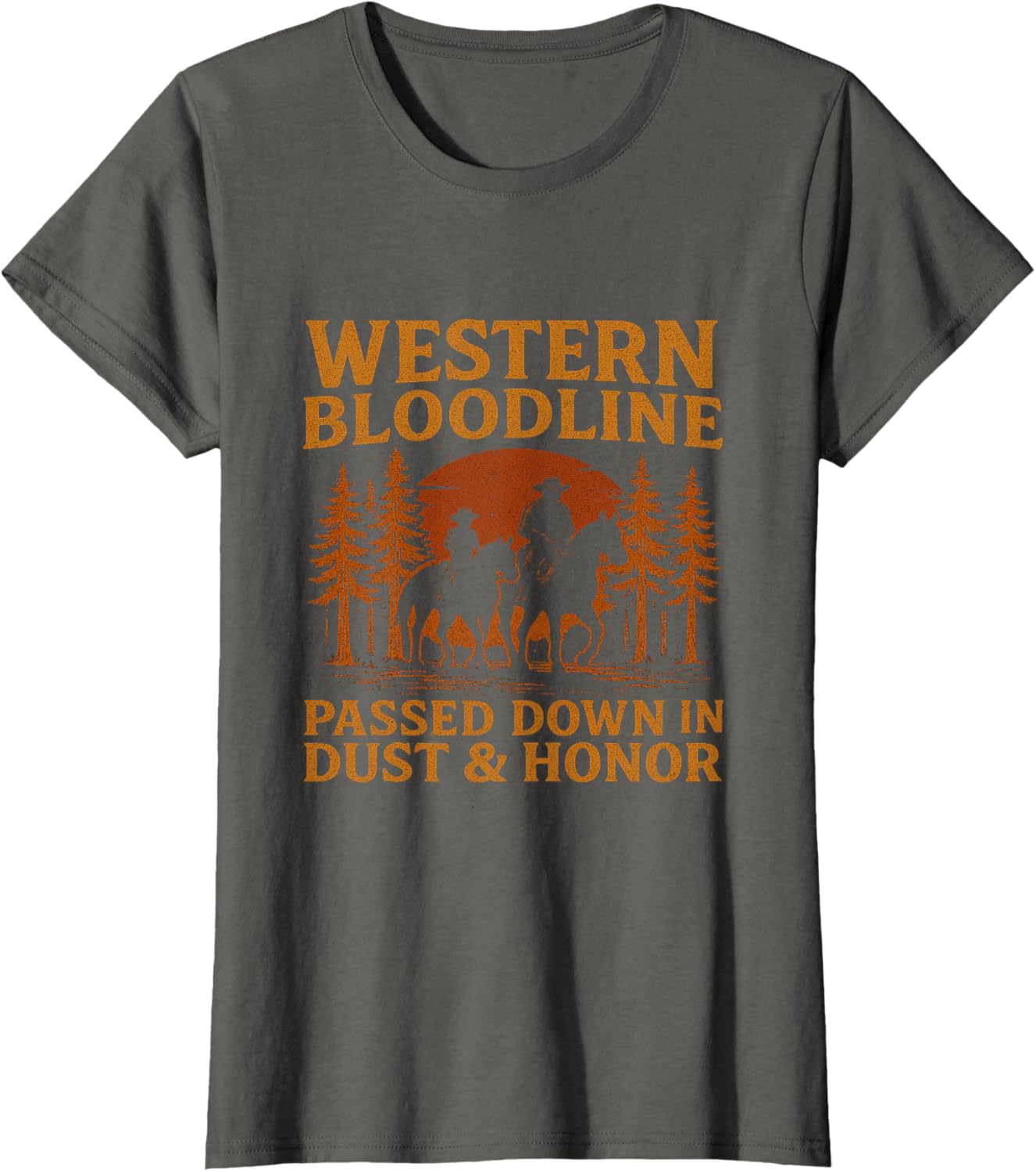 Father Son Cowboy Riding Western Legacy Vintage Tee