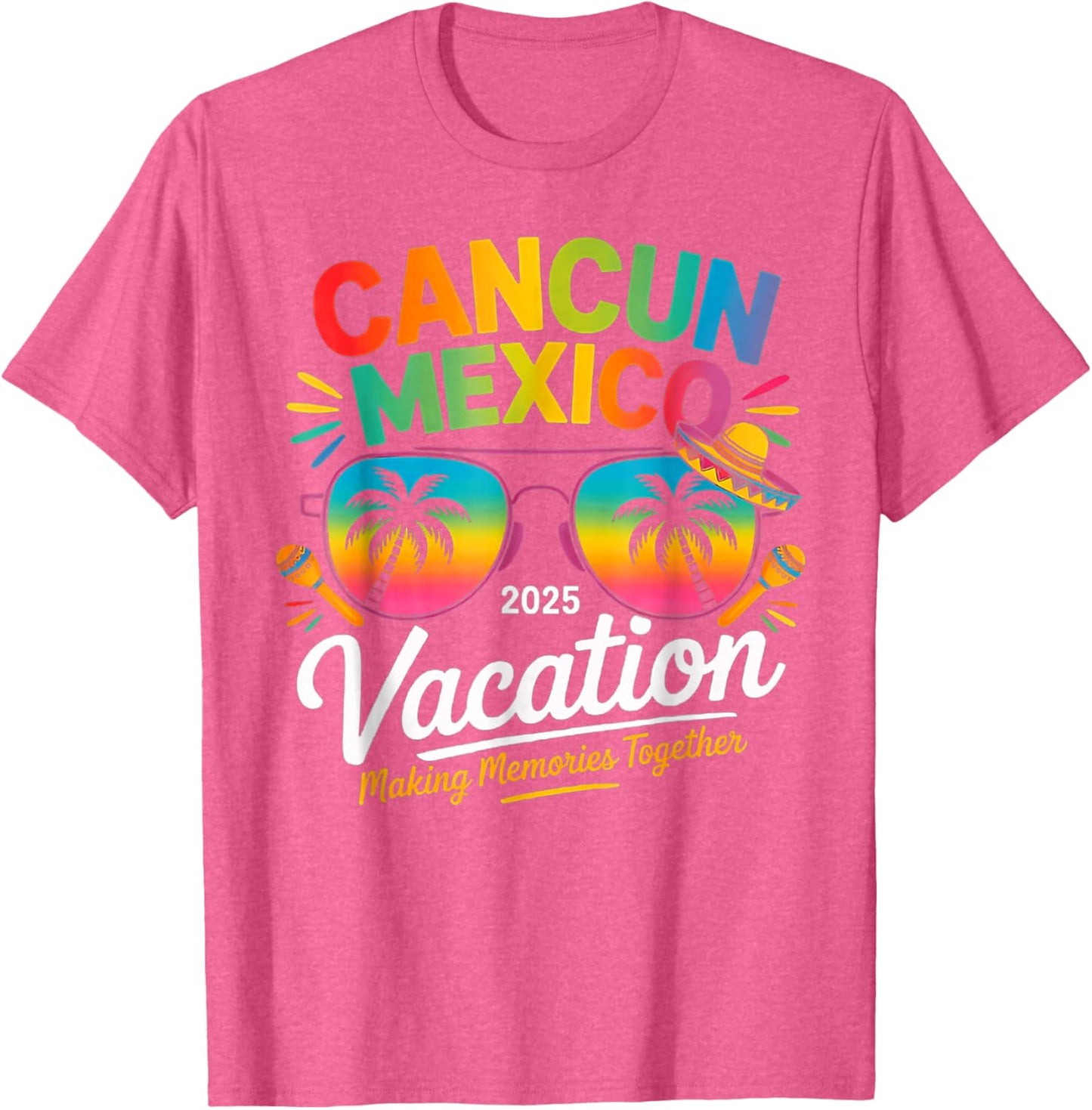 Cancun Mexico Vacation Beach 2025 Trip Group Squad Colorful