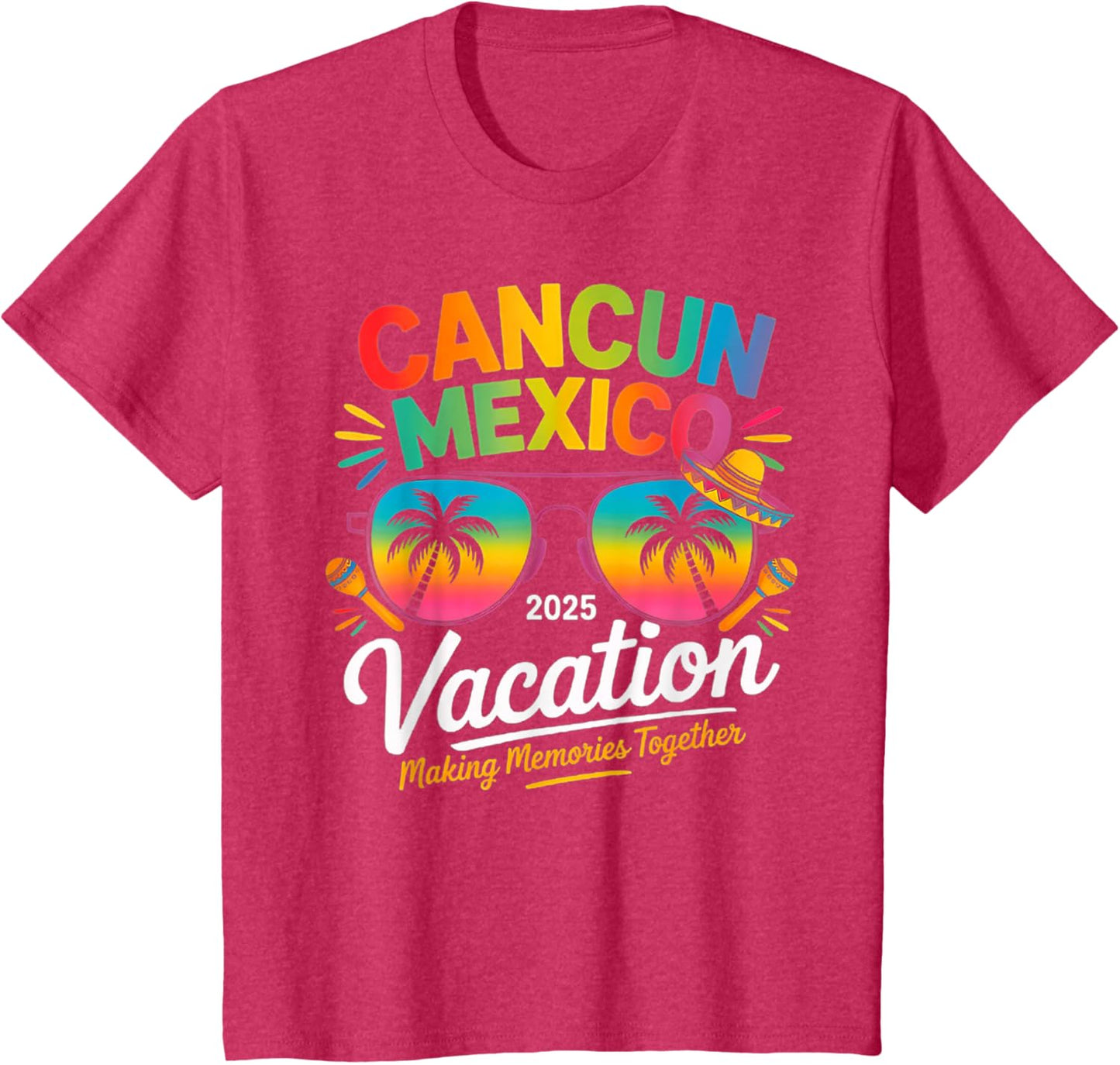 Cancun Mexico Vacation Beach 2025 Trip Group Squad Colorful