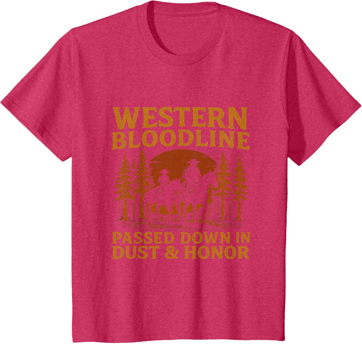 Father Son Cowboy Riding Western Legacy Vintage Tee
