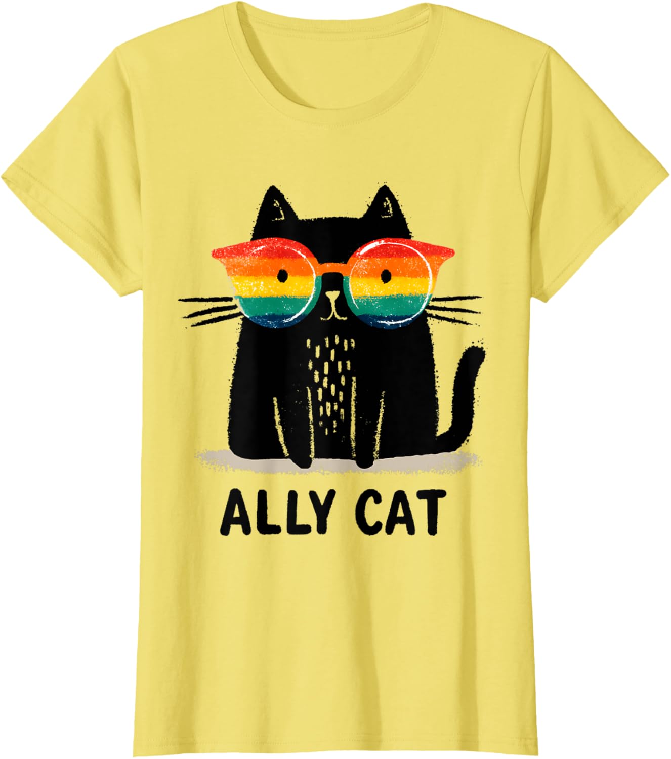 Ally Cat LGBT Gay Pride Month 2025 Rainbow Equal Rights