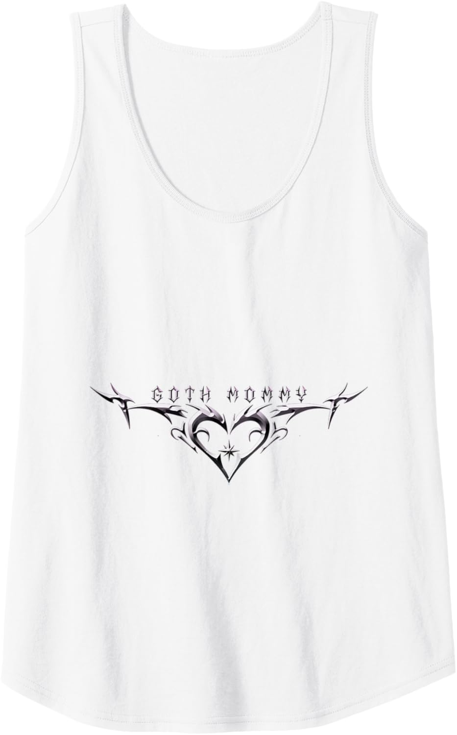 "Goth Mommy" Heart Tribal Heart Love Tattoo Aesthetic Tank Top