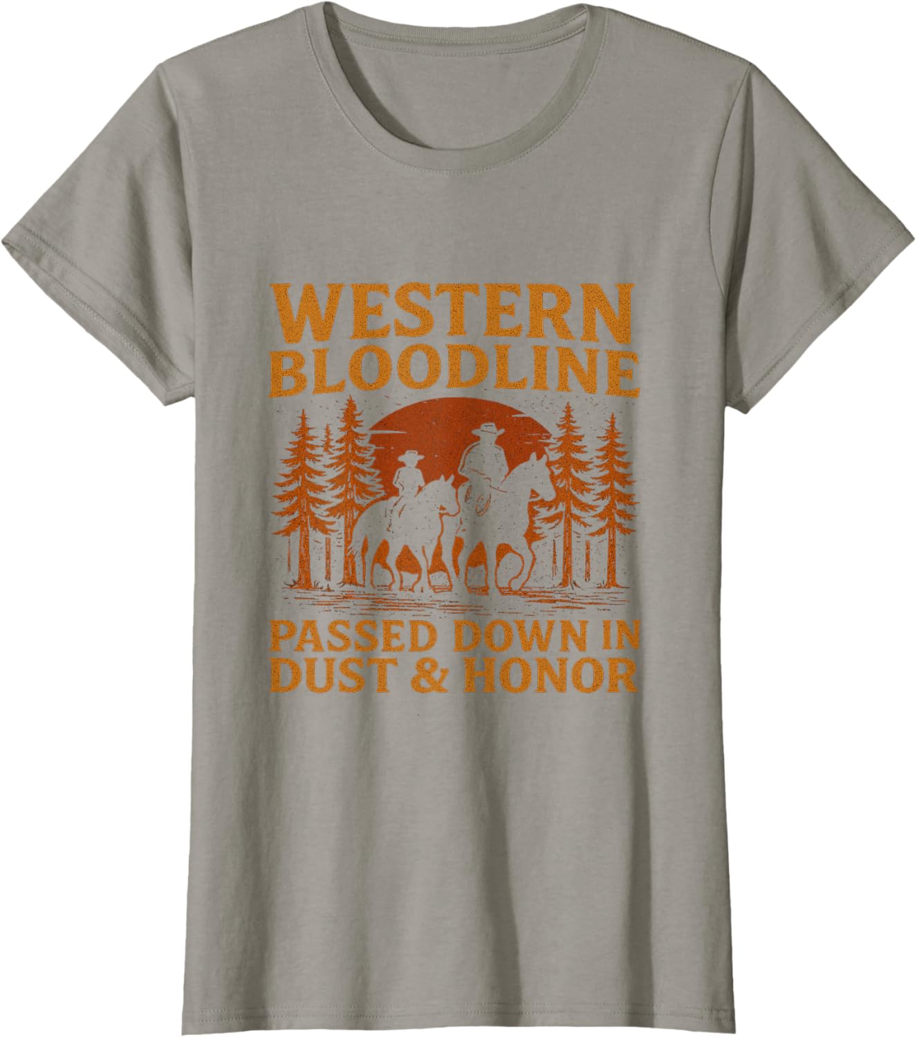 Father Son Cowboy Riding Western Legacy Vintage Tee