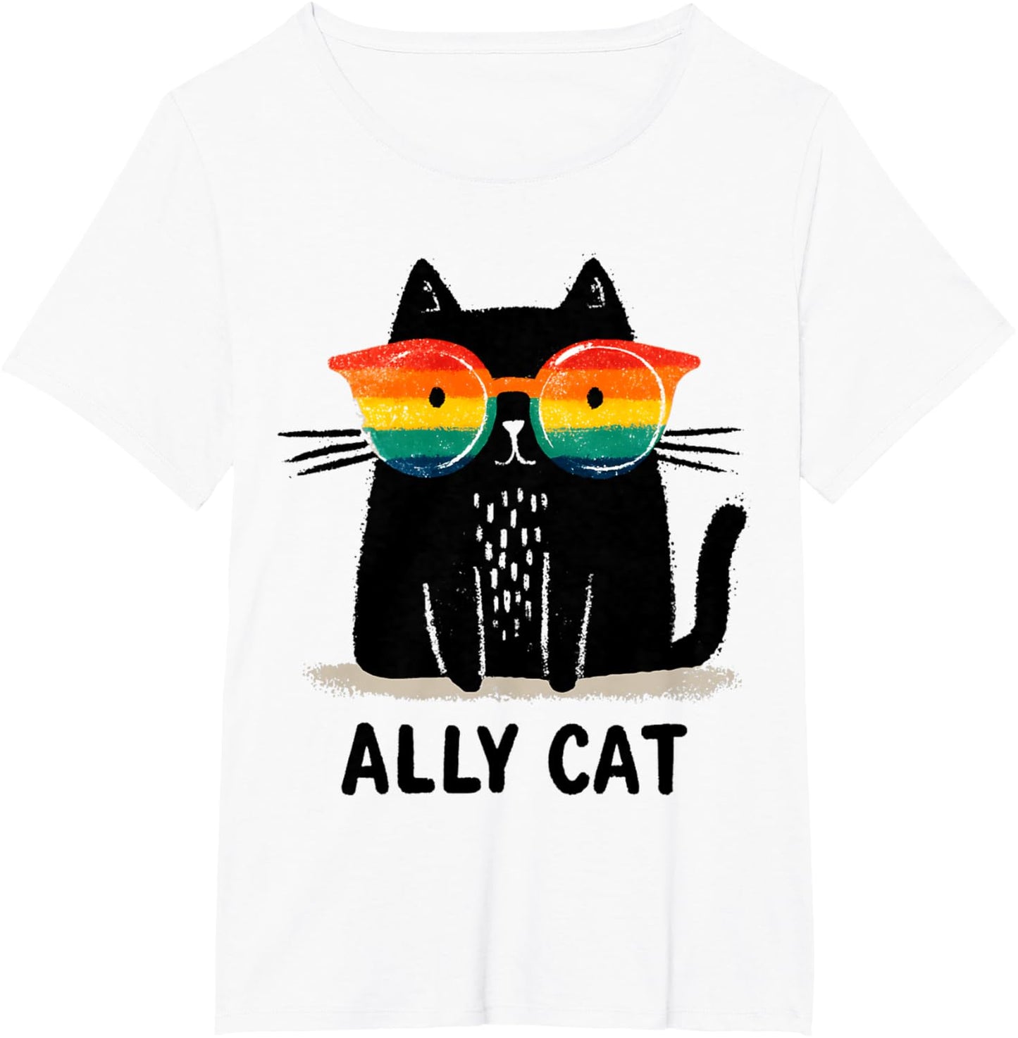 Ally Cat LGBT Gay Pride Month 2025 Rainbow Equal Rights