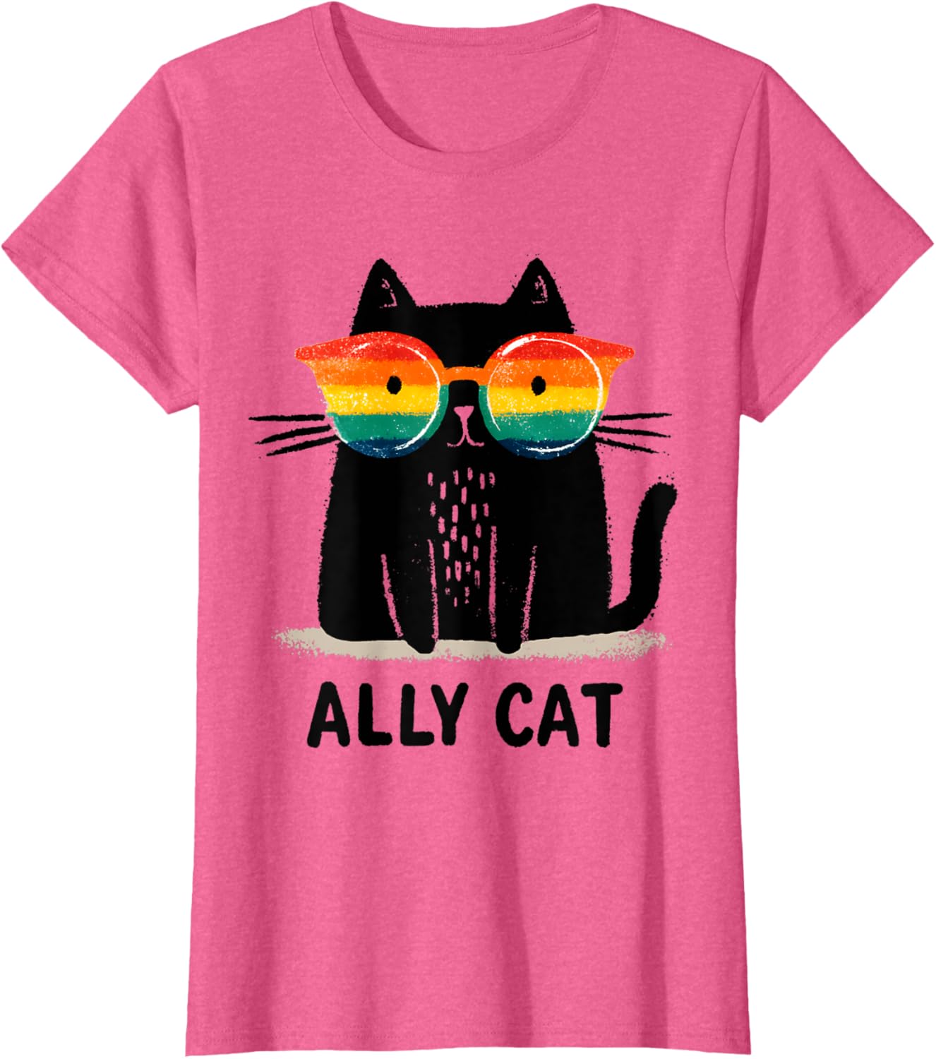 Ally Cat LGBT Gay Pride Month 2025 Rainbow Equal Rights