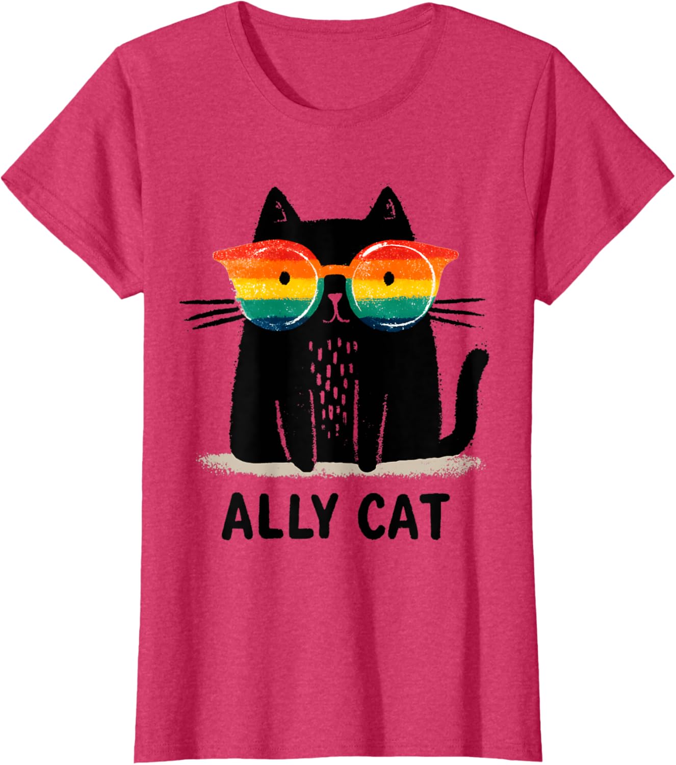 Ally Cat LGBT Gay Pride Month 2025 Rainbow Equal Rights