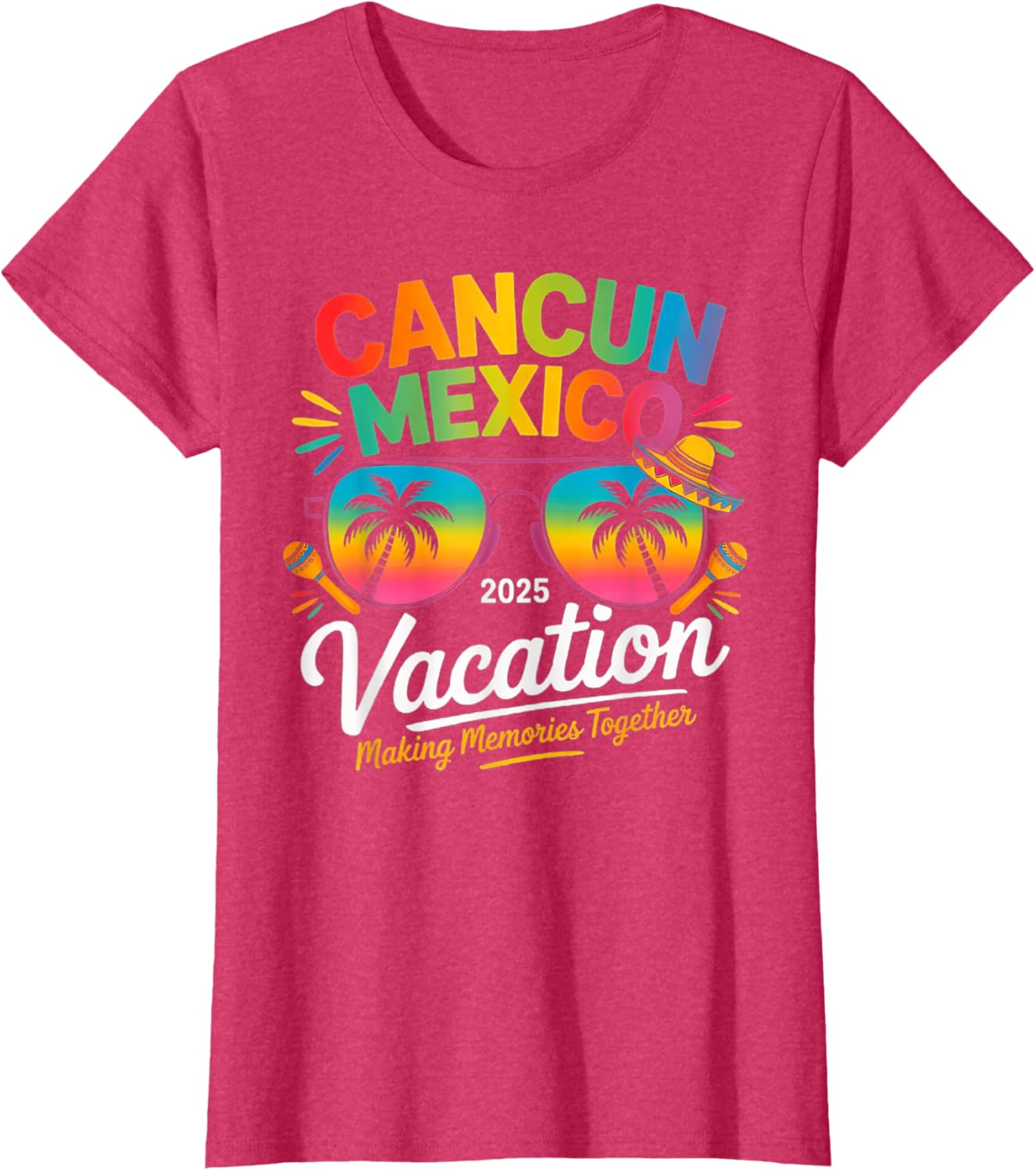 Cancun Mexico Vacation Beach 2025 Trip Group Squad Colorful