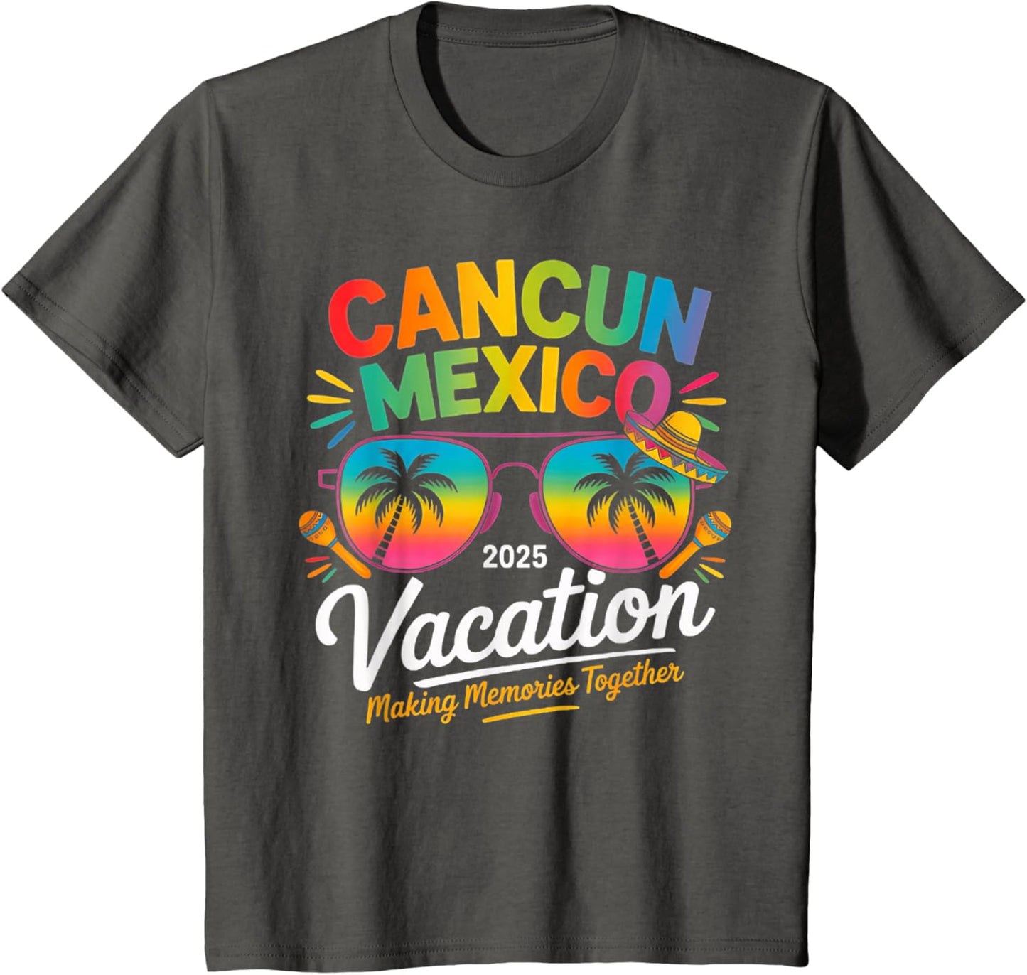 Cancun Mexico Vacation Beach 2025 Trip Group Squad Colorful