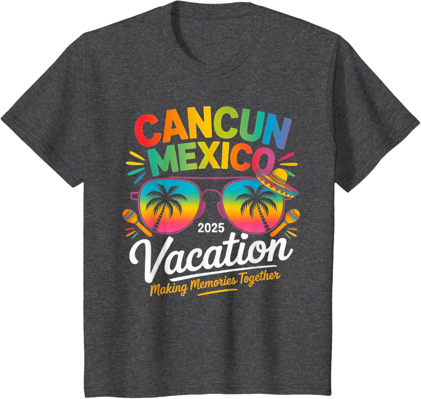 Cancun Mexico Vacation Beach 2025 Trip Group Squad Colorful