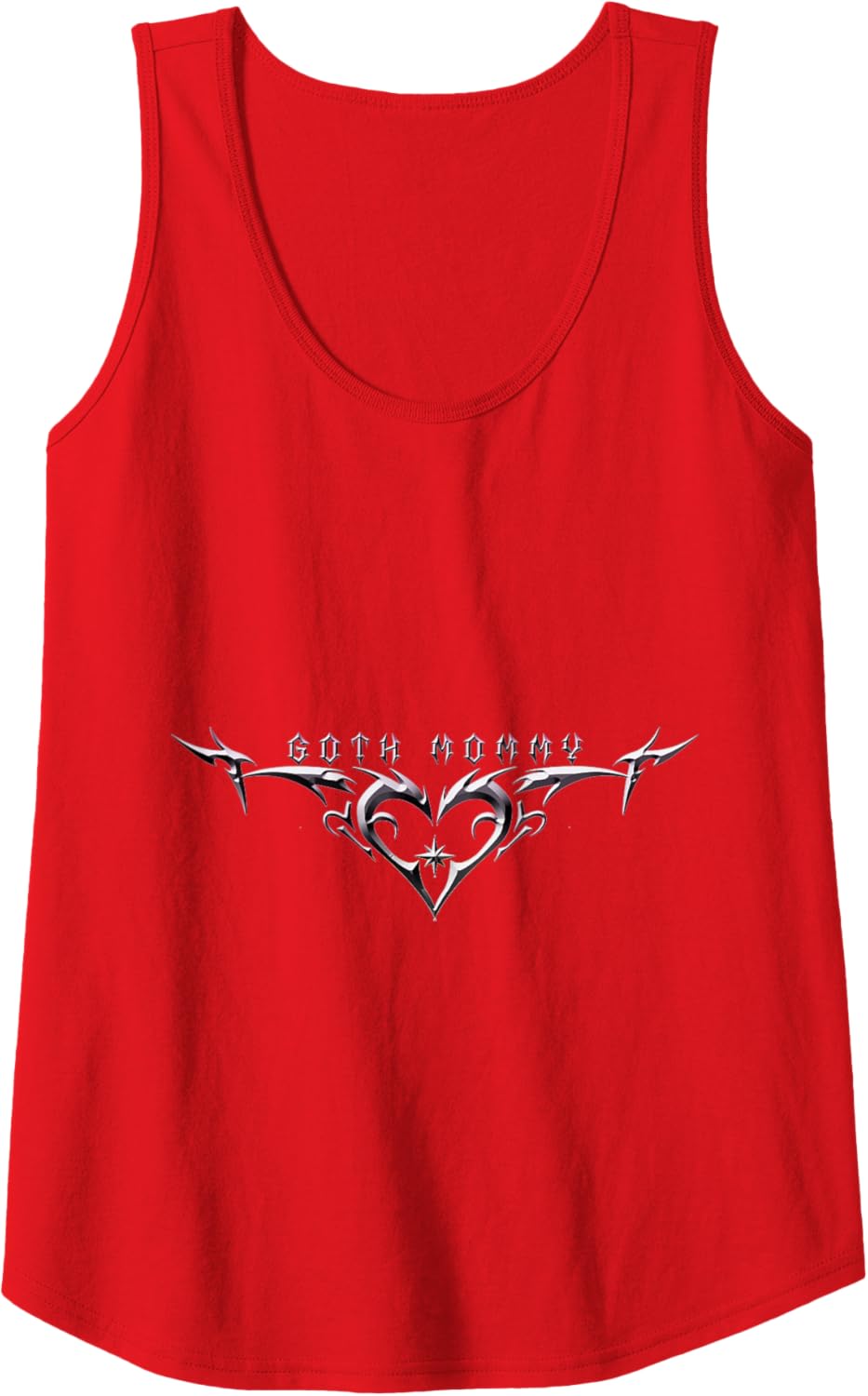 "Goth Mommy" Heart Tribal Heart Love Tattoo Aesthetic Tank Top