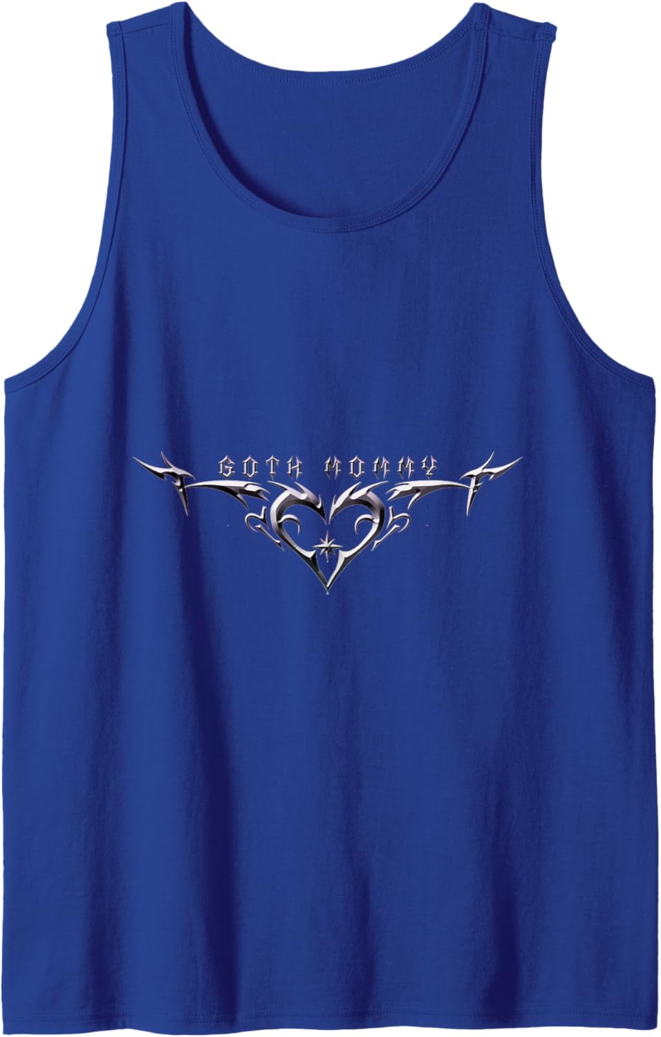 "Goth Mommy" Heart Tribal Heart Love Tattoo Aesthetic Tank Top