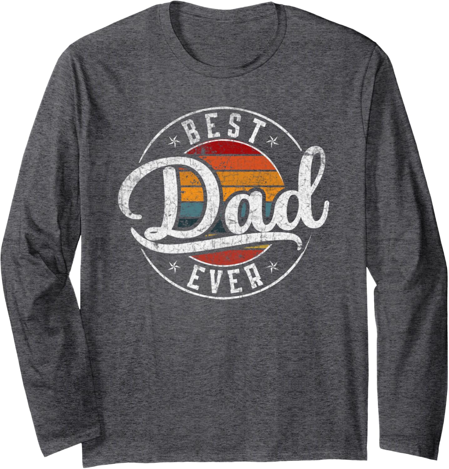 Father's Day Best Dad Ever Style Retro Vintage Dad Long Sleeve