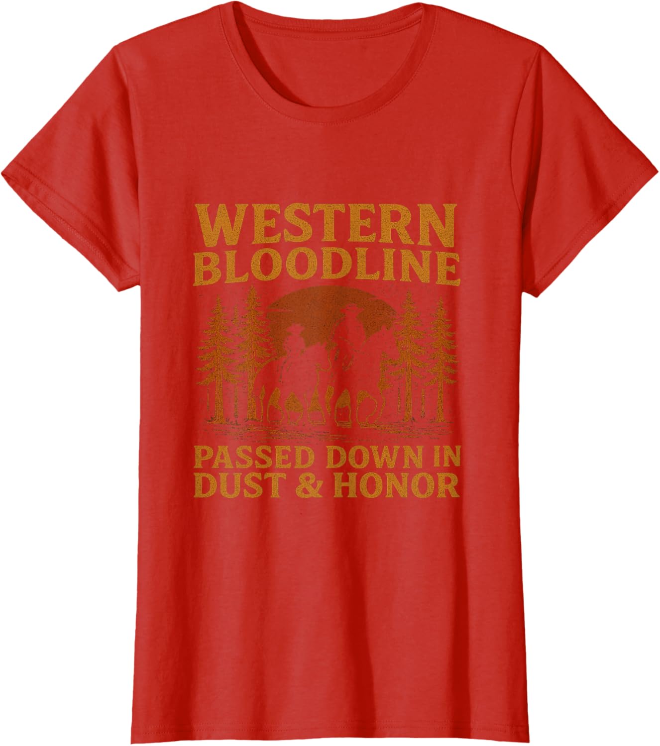 Father Son Cowboy Riding Western Legacy Vintage Tee