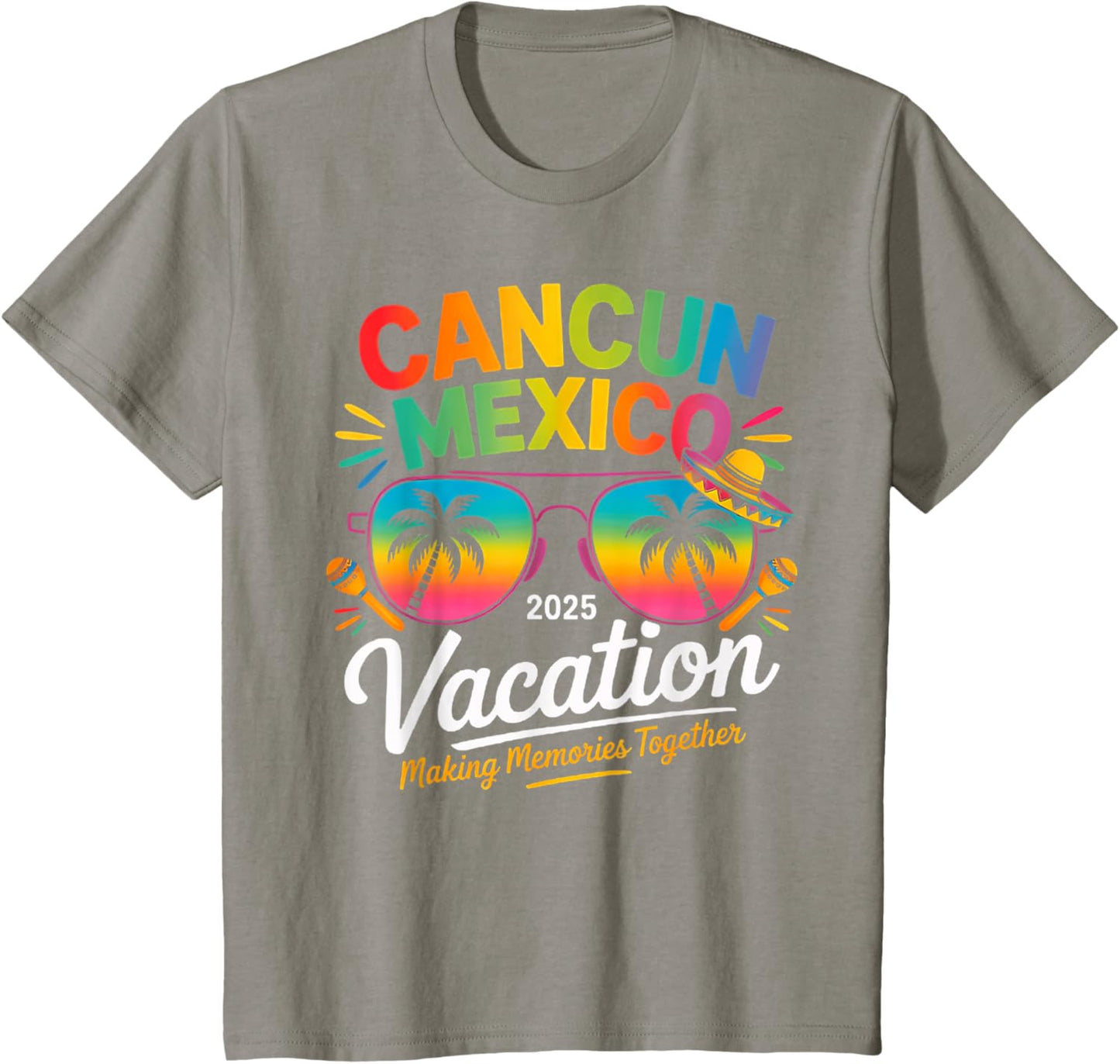 Cancun Mexico Vacation Beach 2025 Trip Group Squad Colorful