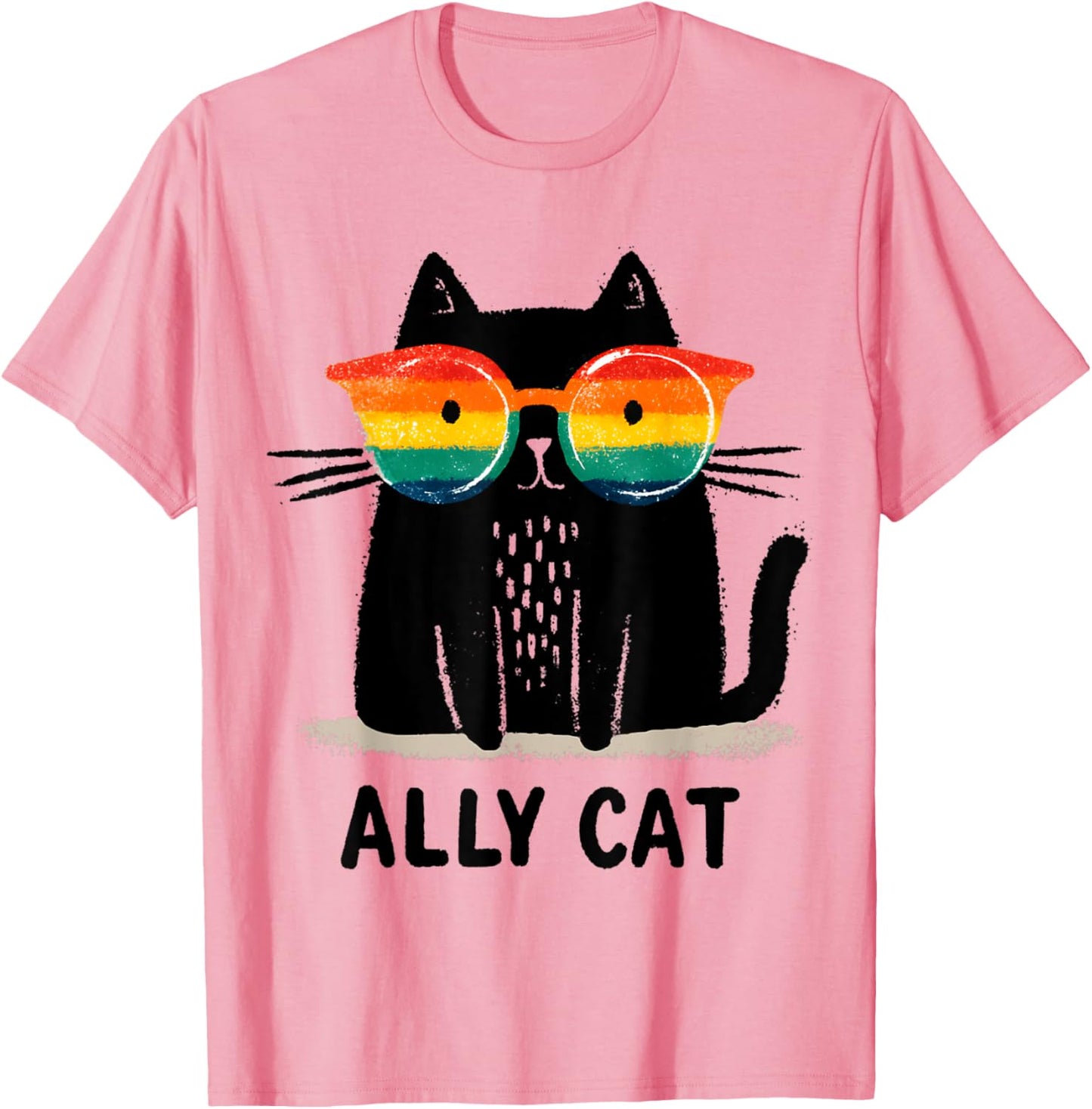 Ally Cat LGBT Gay Pride Month 2025 Rainbow Equal Rights