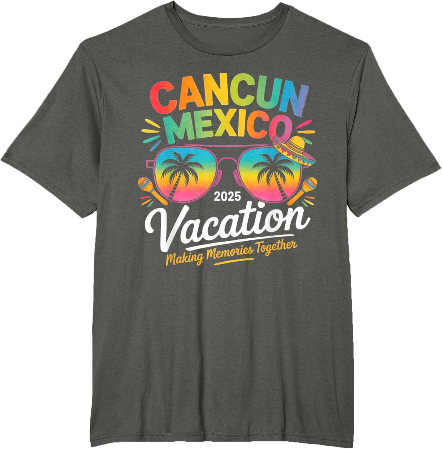 Cancun Mexico Vacation Beach 2025 Trip Group Squad Colorful