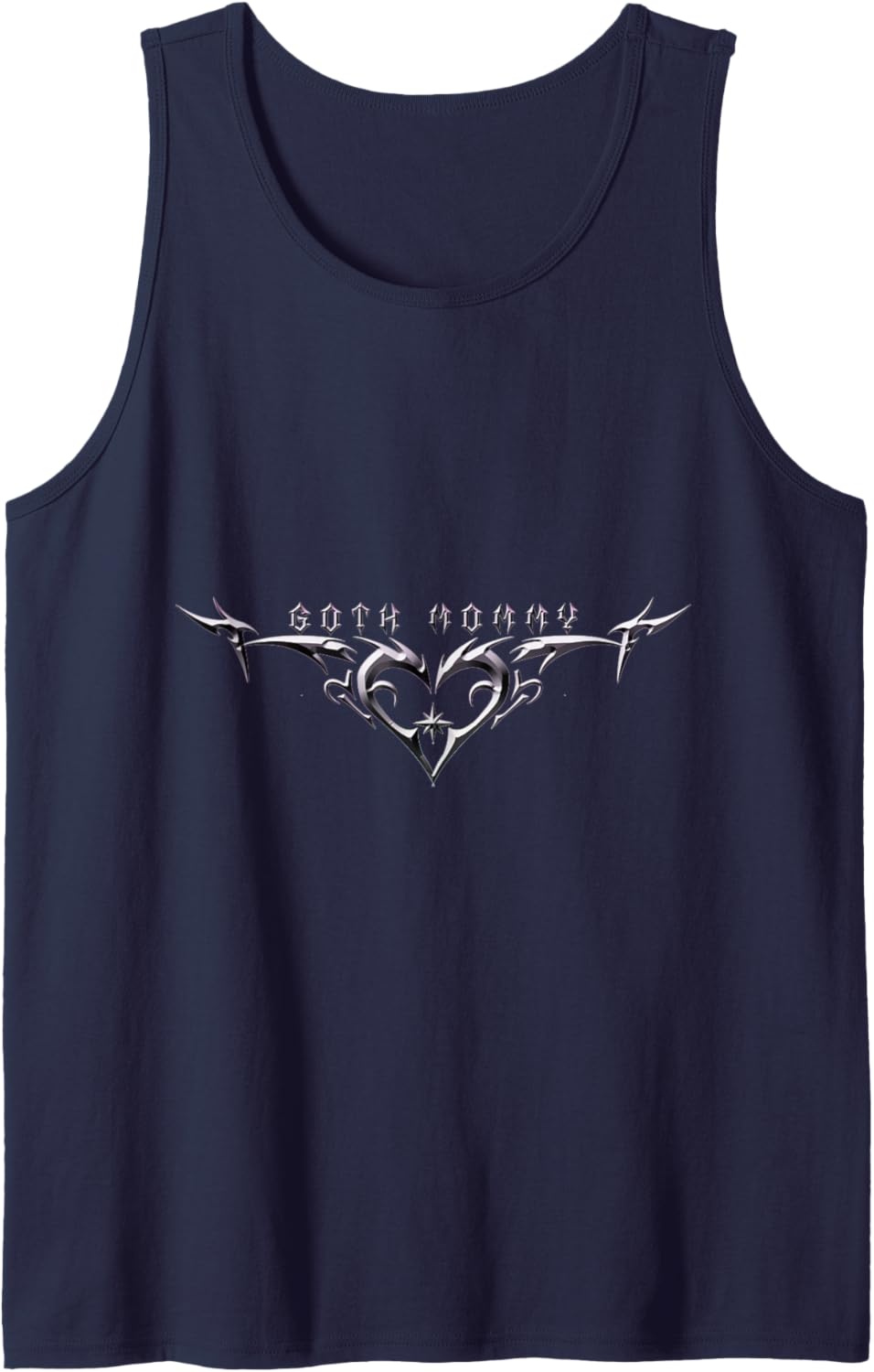 "Goth Mommy" Heart Tribal Heart Love Tattoo Aesthetic Tank Top