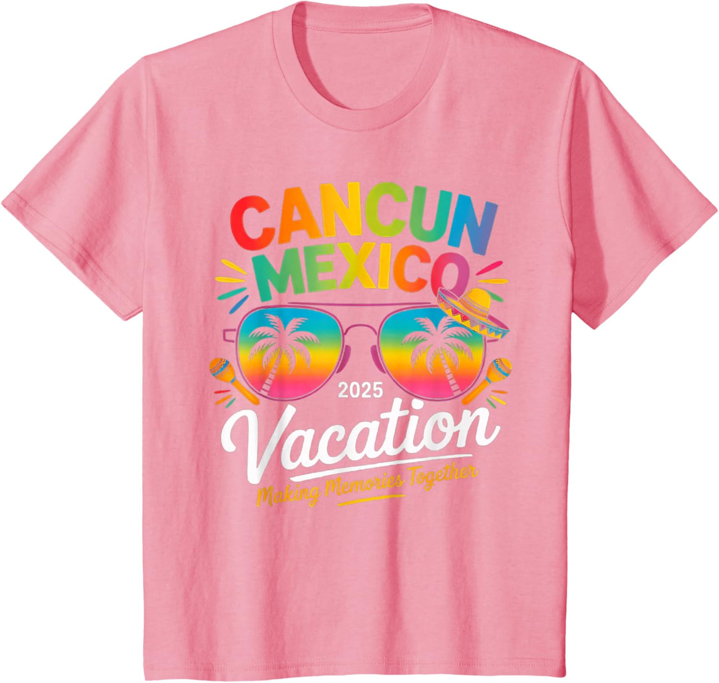 Cancun Mexico Vacation Beach 2025 Trip Group Squad Colorful