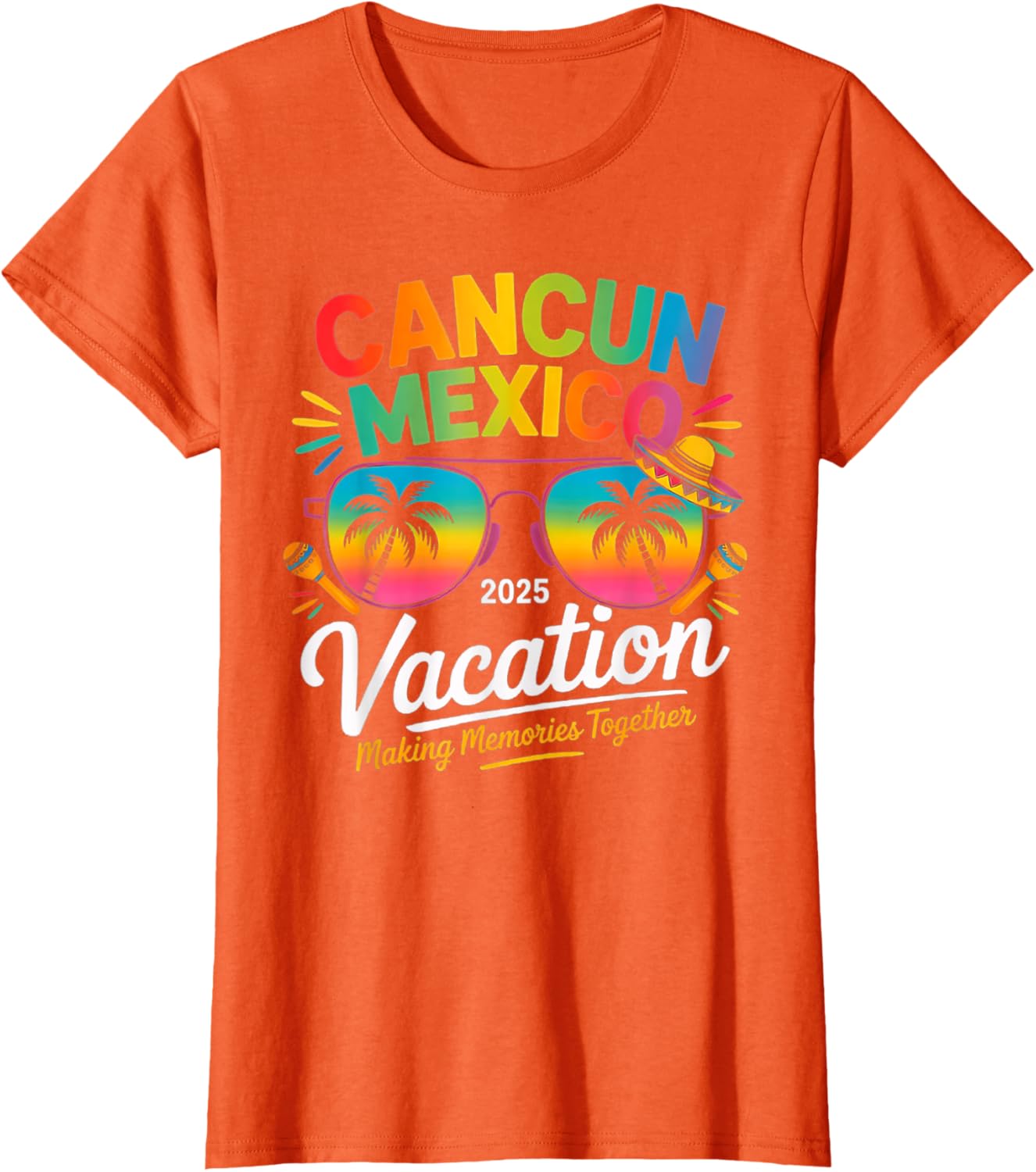 Cancun Mexico Vacation Beach 2025 Trip Group Squad Colorful
