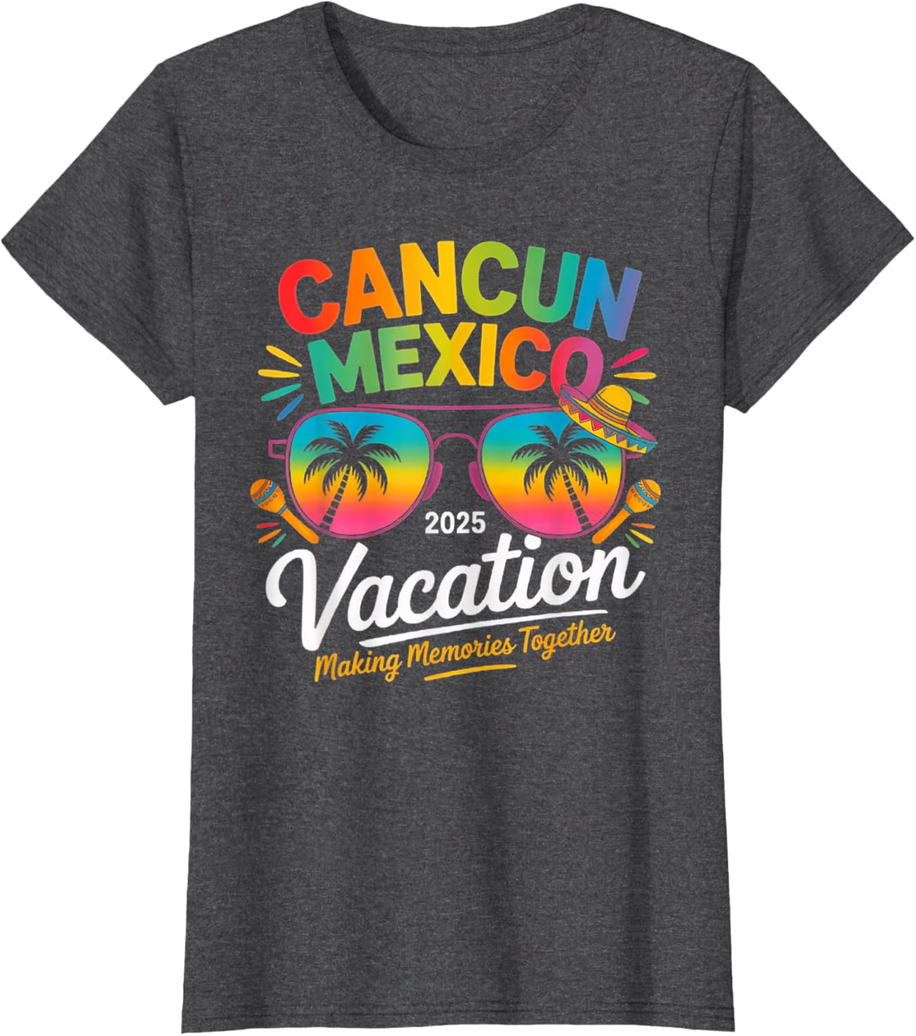 Cancun Mexico Vacation Beach 2025 Trip Group Squad Colorful