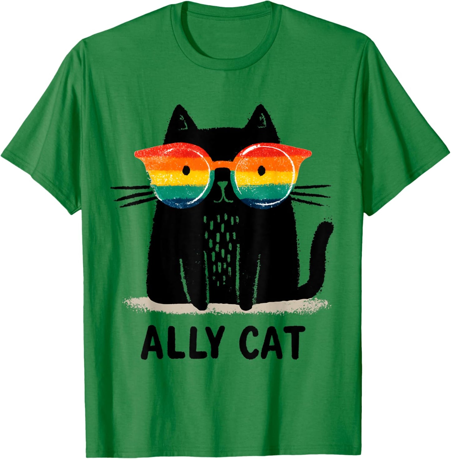 Ally Cat LGBT Gay Pride Month 2025 Rainbow Equal Rights