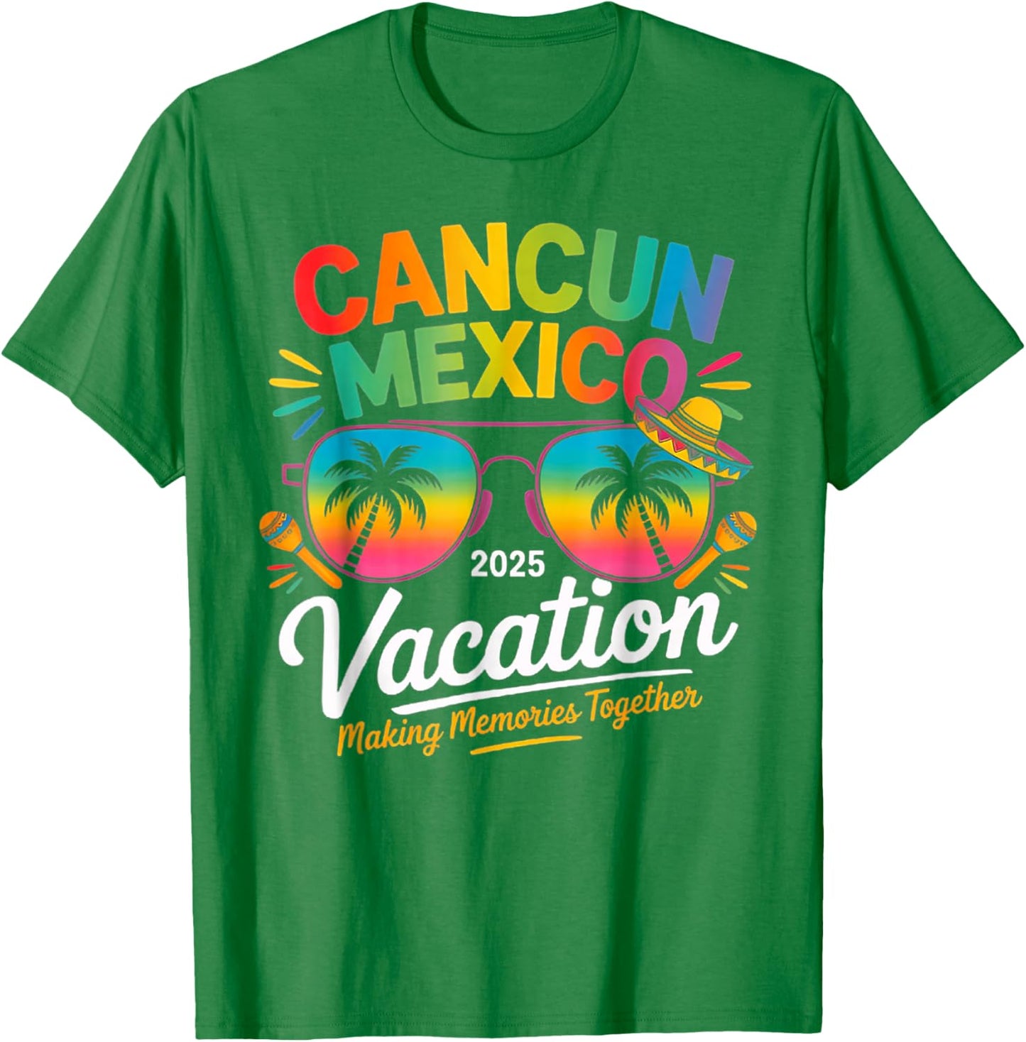 Cancun Mexico Vacation Beach 2025 Trip Group Squad Colorful