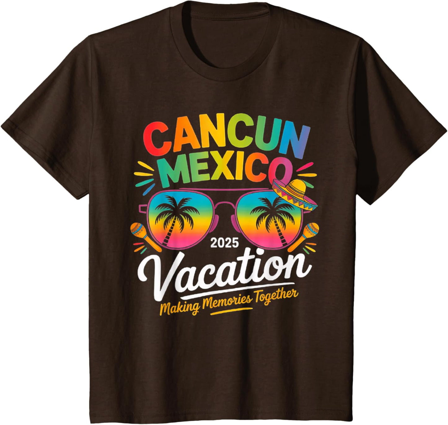 Cancun Mexico Vacation Beach 2025 Trip Group Squad Colorful