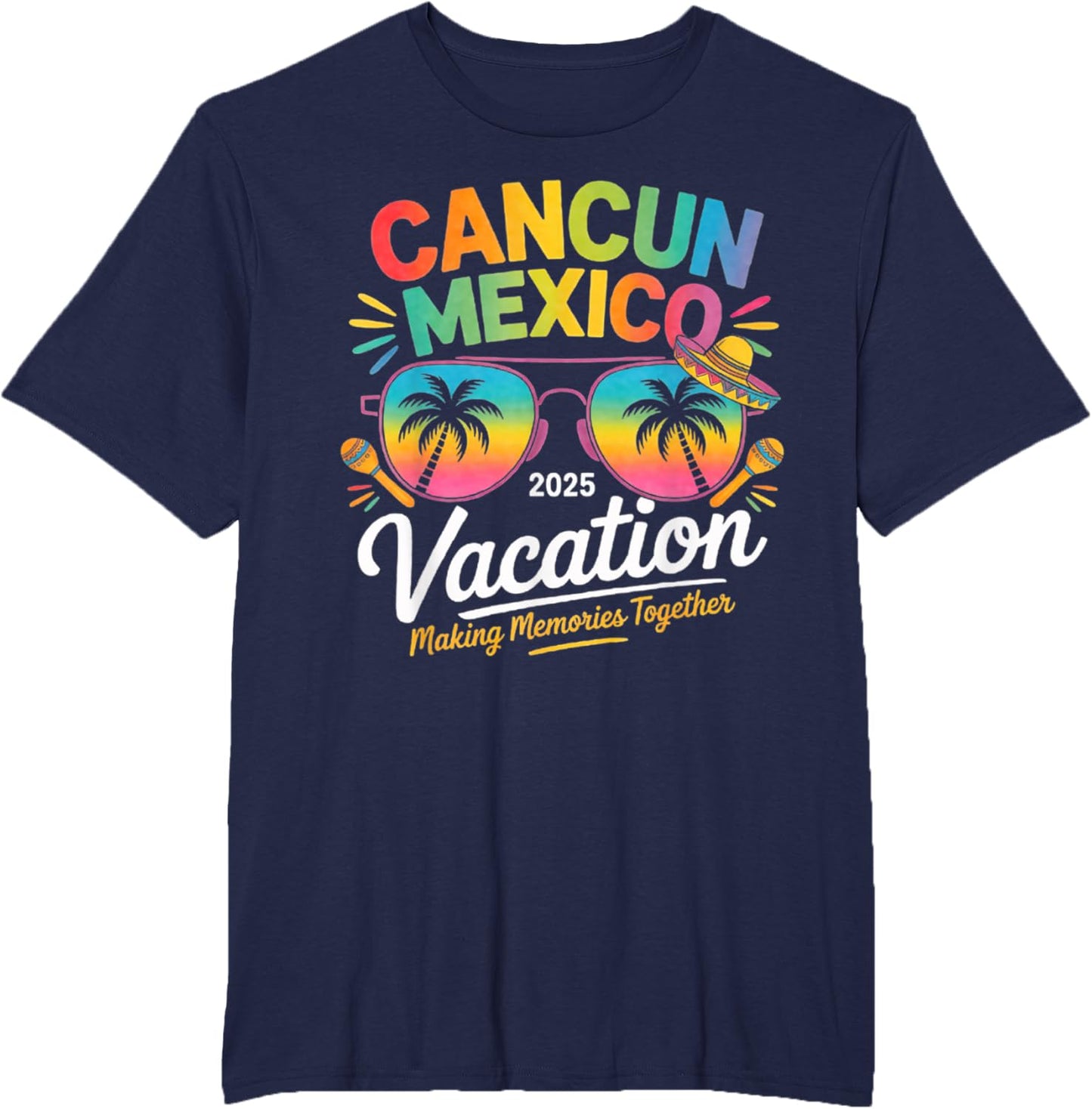 Cancun Mexico Vacation Beach 2025 Trip Group Squad Colorful