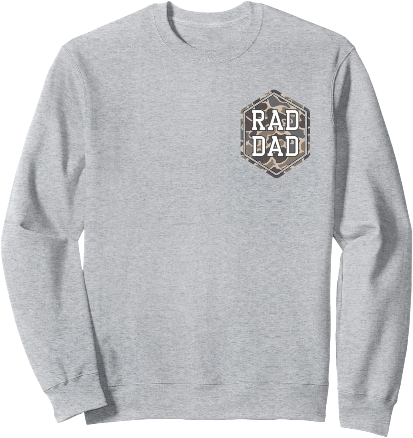 (2 SIDES) Camo Rad Dad Retro Camouflage Daddy Father's Day Sweatshirt